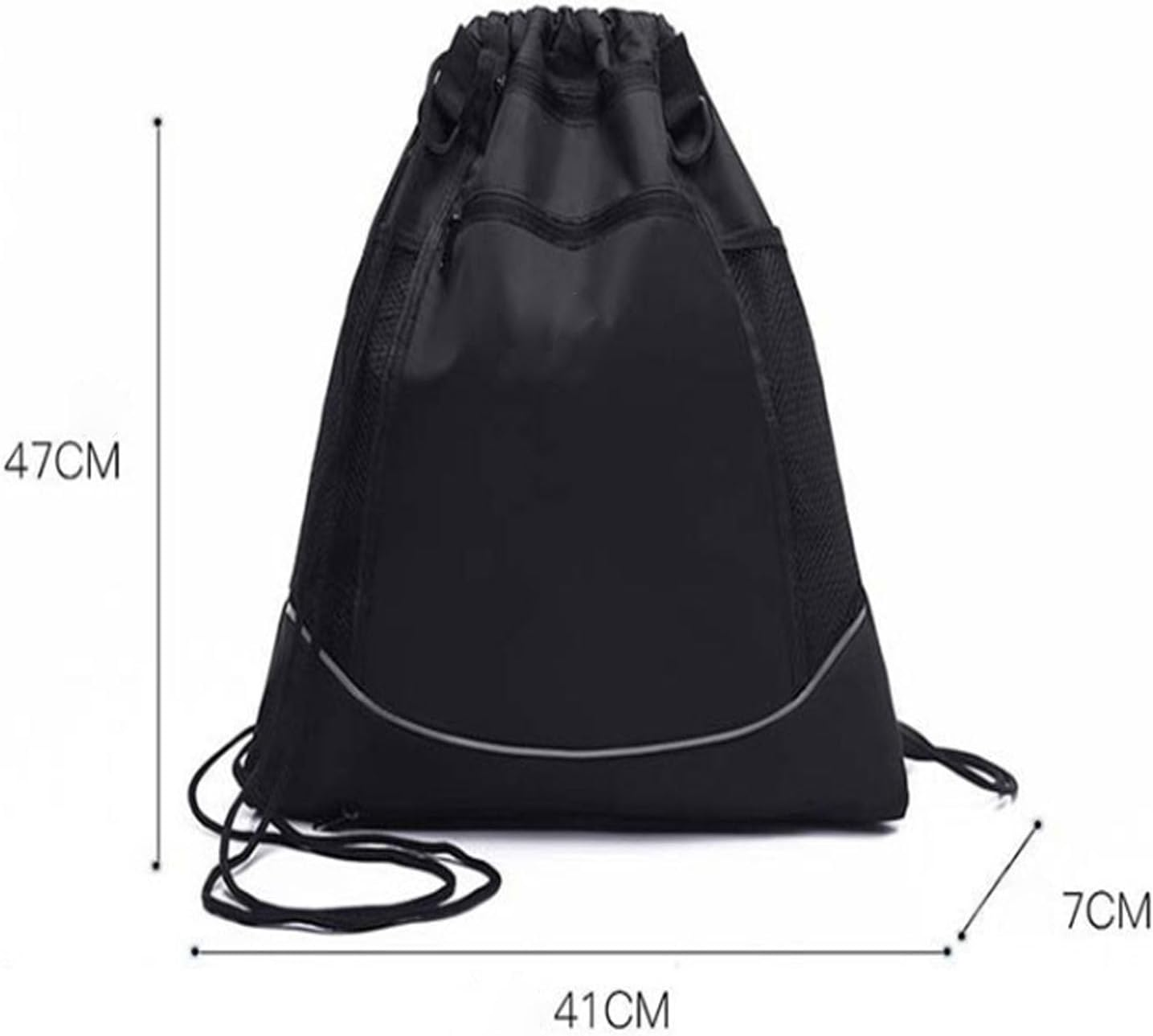 Drawstring Basketball Backpack,Foldable Storage and with Removable Mesh Pocket, Soccer, Volleyball, Baseball Multi-Purpose Training Bag Sports Backpacks image number 6