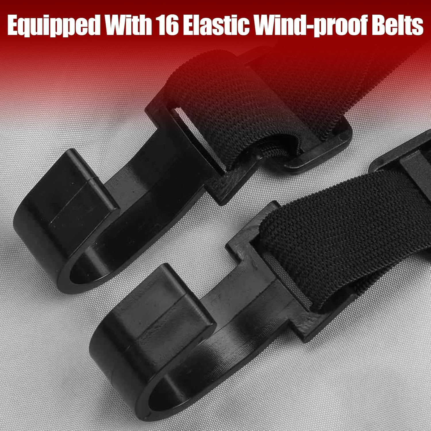 Waterproof Caravan Cover, 210D Oxford Cloth Caravan Protective Roof Cover, 3X10/11/12/13 Meters Silver Coated Lining RV Top Tarpaulin for Trailer (3X10M) image number 5