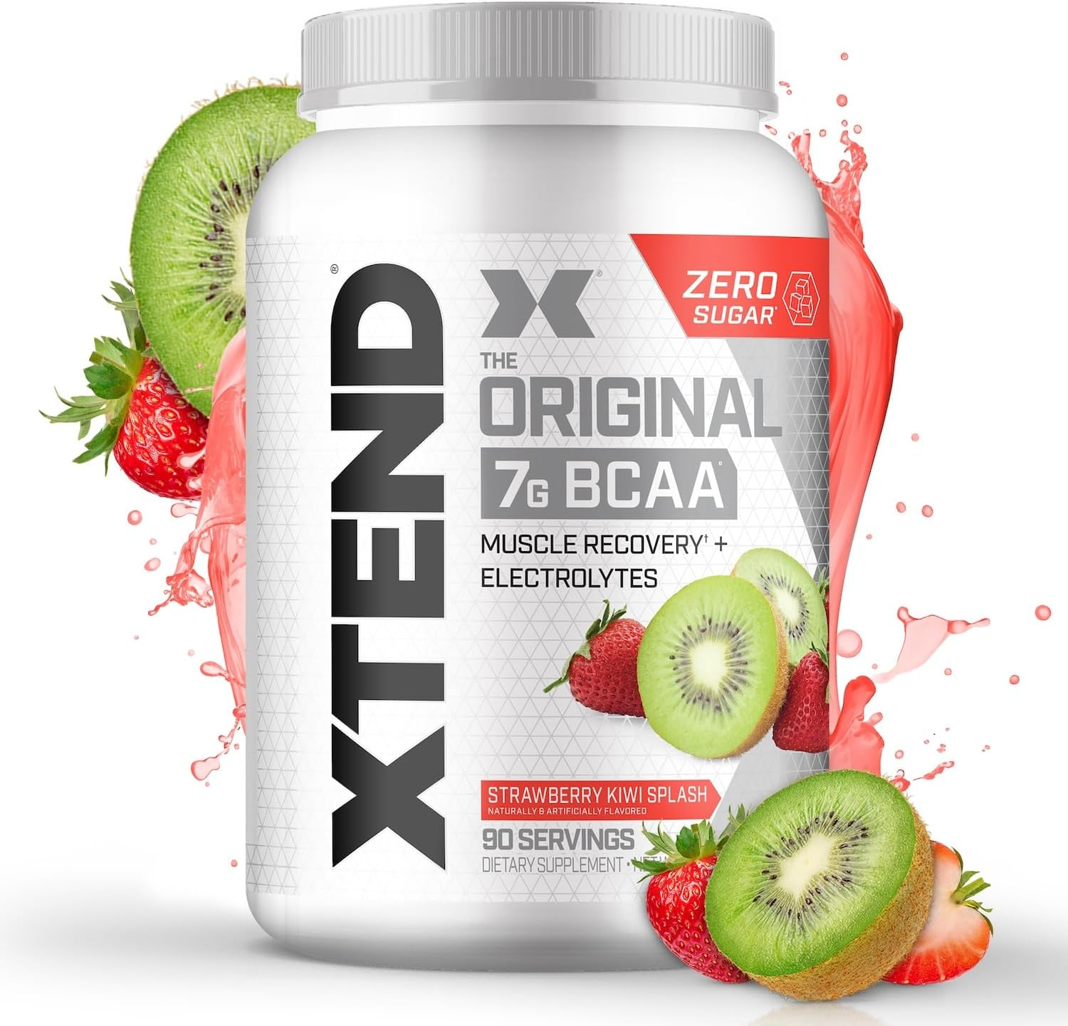 Scivation Xtend BCAA Powder, Strawberry Kiwi, 90 Servings image number 6