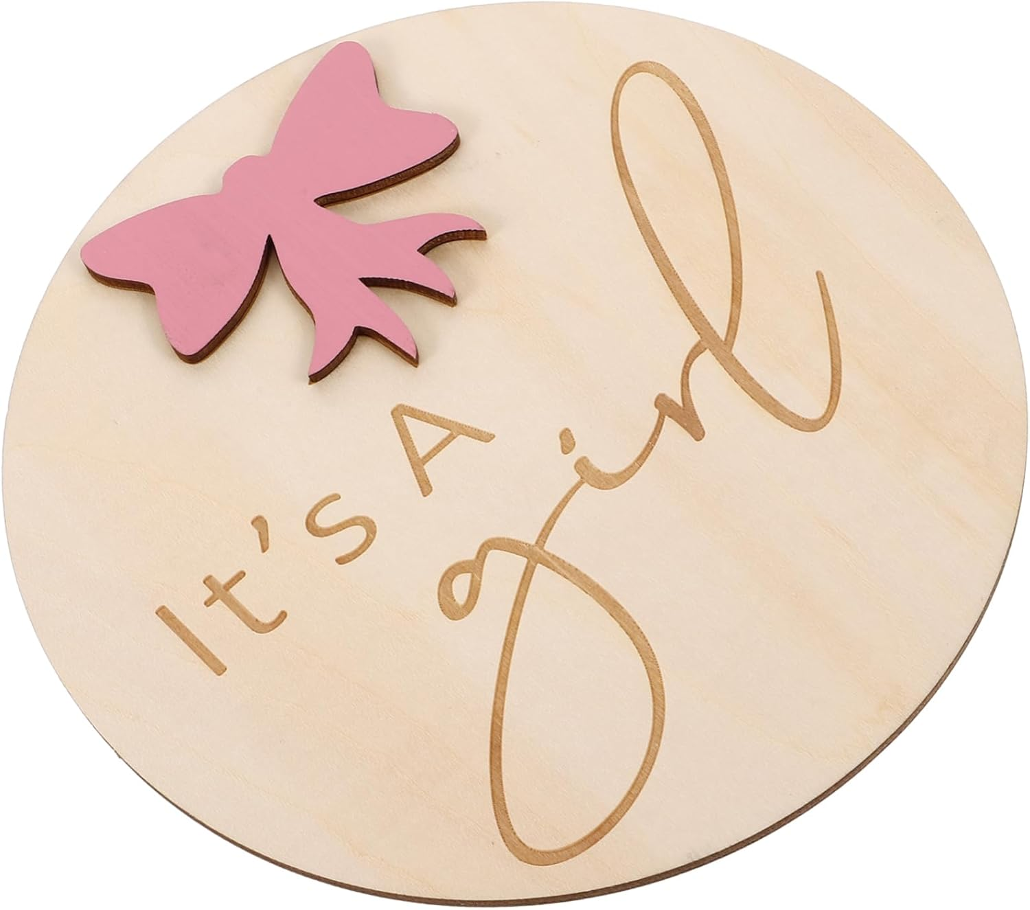 Rustic Wooden Birth Announcement Sign Newborn Shower Photo Prop Nursery Decor image number 3