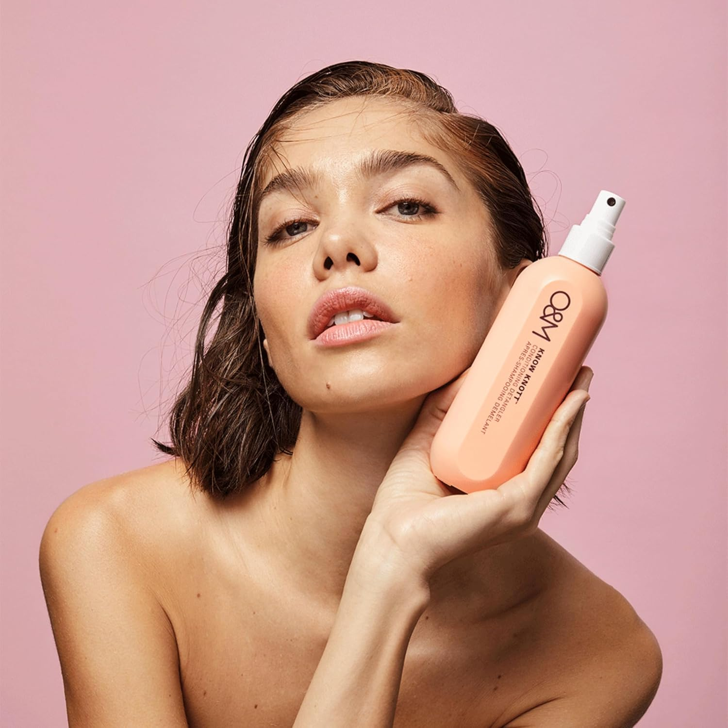 O&M Know Knott Detangling Spray - 50Ml Mini - Nourishes & Detangles - Clean from Sulfates, Parabens, Silicones, MIT, Phthalates, Triclosan, Propylene Glycol & Gluten, PETA Certified & Vegan, Australian Made, PCR Packaging image number 1