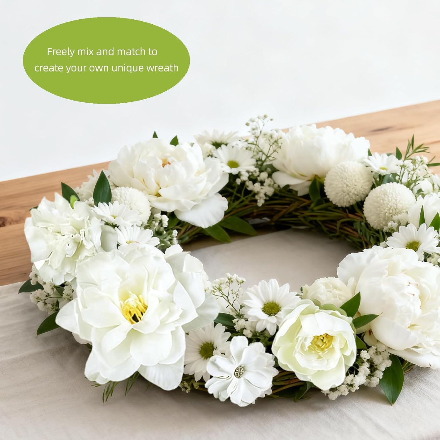 Flower Hair Clip, Pack of 21 White Flower Hair Clips, Artificial Flower Hair Clips, Flower Hair Accessories for Party, Beach, Wedding, Event Decoration image number 2