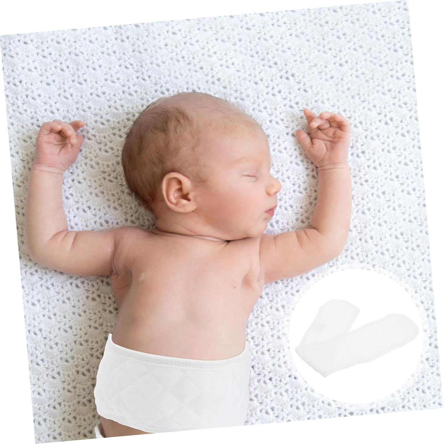 10Pcs Newborn Navel Belt Cotton Belly Button Band for Boy Girl Belly Wrap Protect Newborn Umbilical Cord image number 2