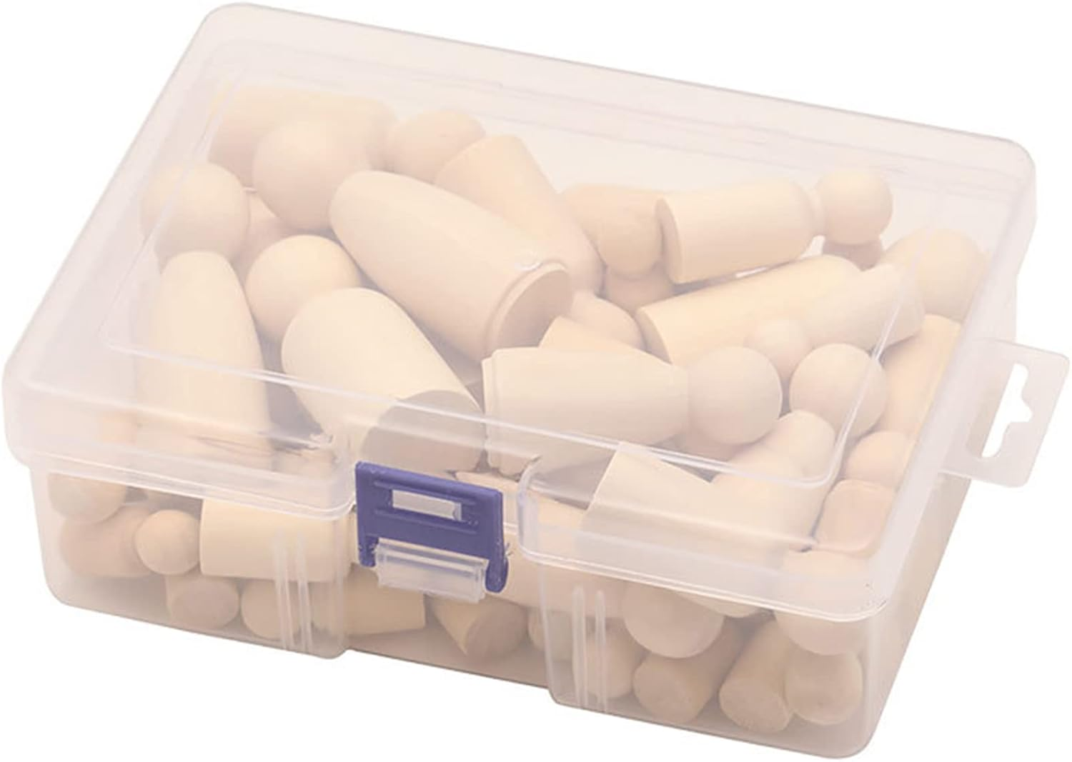 Aoozleny DIY Wooden Peg Dolls, Unfinished Peg People, Doll Bodies, Wooden Figures,Decorative Peg Doll People for DIY Art Craft, Painting, Peg Game, Home Party Decoration,50 Pack image number 5