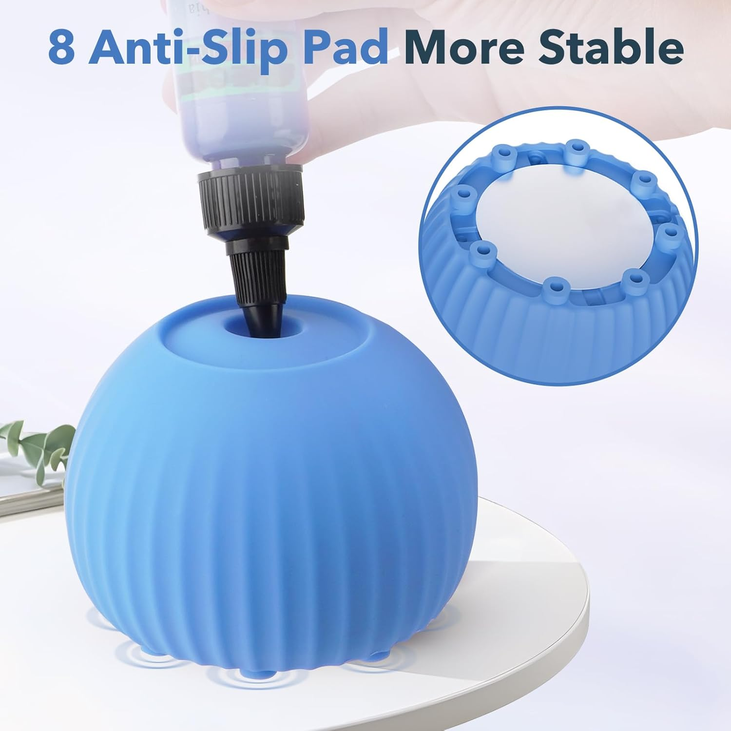 FOUR E'S SCIENTIFIC Mini Vortex Mixer Paint Shaker 5000RPM Blue Lab Mixing Vortex with 100 Pcs Mixing Balls for Nail Polish, Eyelash Gel, Ink (AU Plug) image number 1