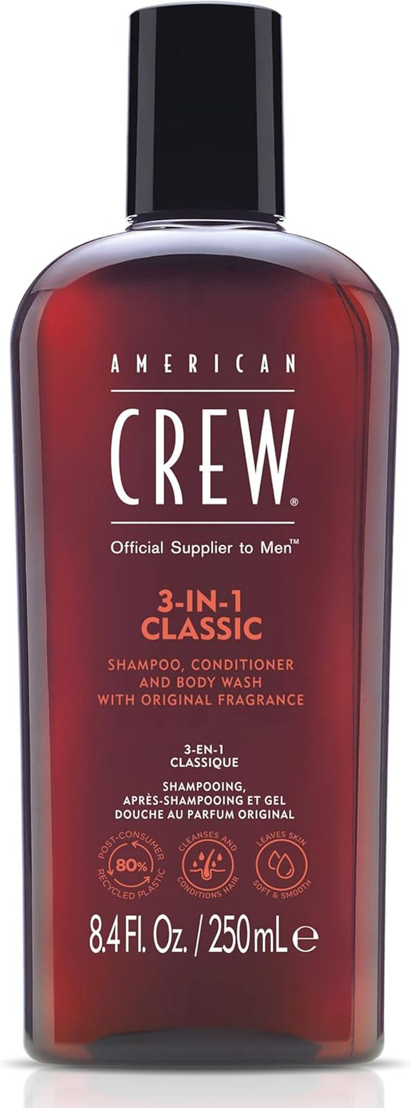 American Crew Classic 3-In-1 Shampoo plus Conditioner, 8.4 Ounce