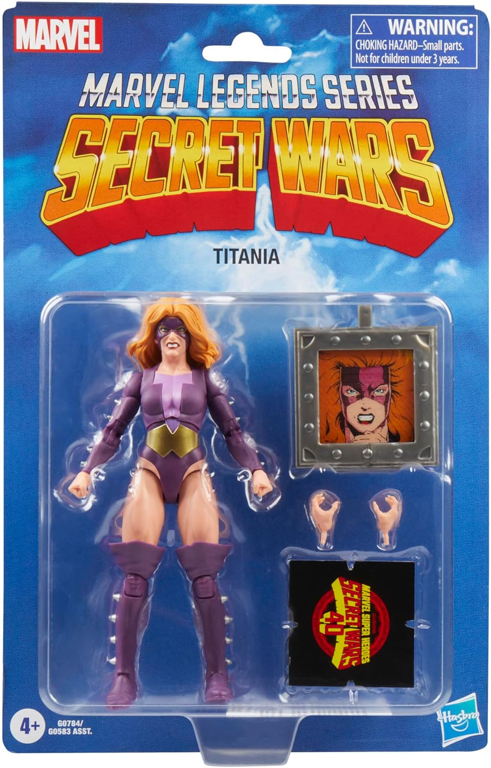 Marvel Legends Series Titania, Retro Marvel Super Heroes Secret Wars Comics Collectible 6 Inch Action Figure with Shield image number 5