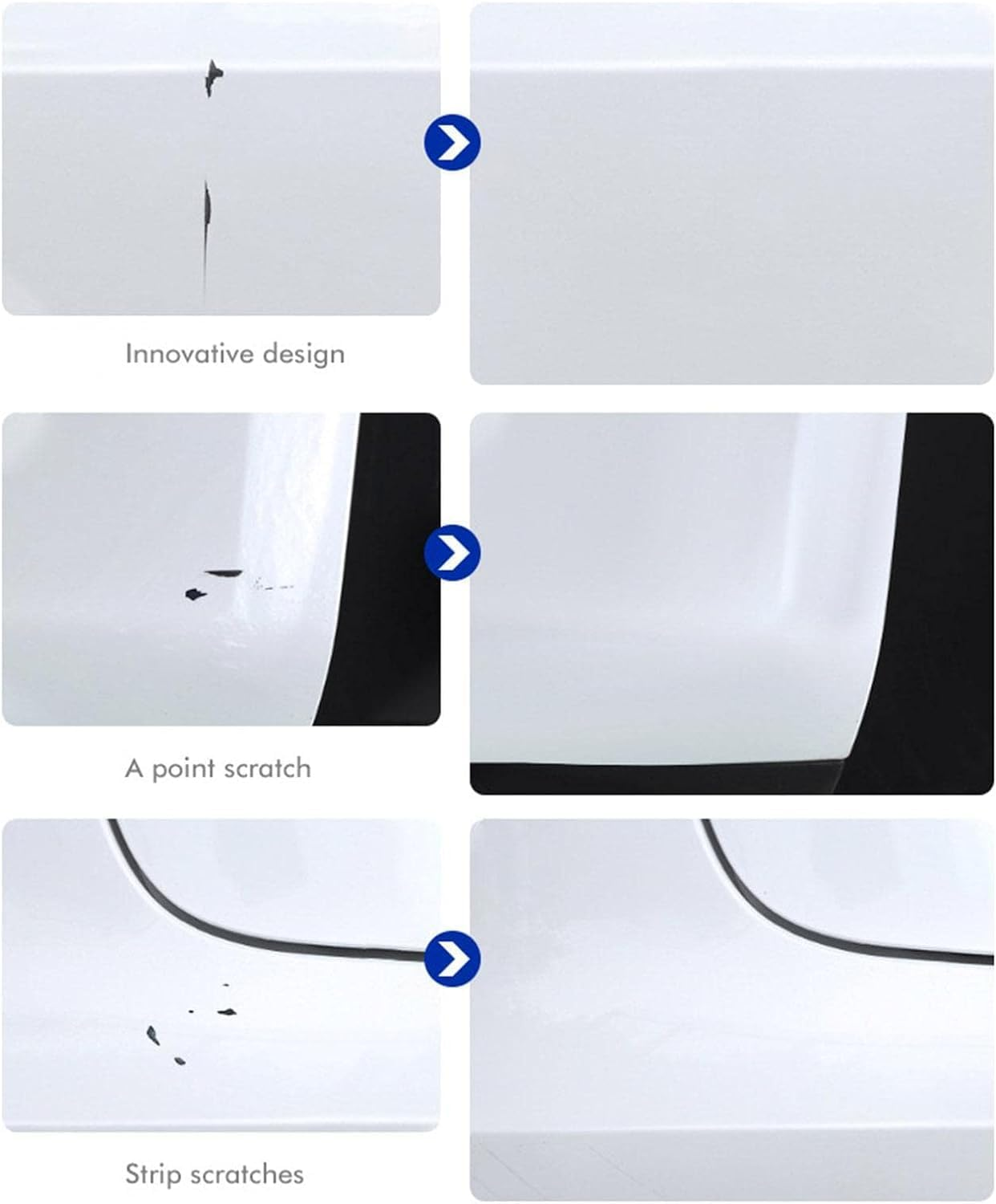 2PCS Car Touch up Pen Paint Scratch Repair with Polish Pen Wheel Fill Paint Pen Black/White/Multi-Color Optional for Various Cars Paint and Rim Repair image number 3