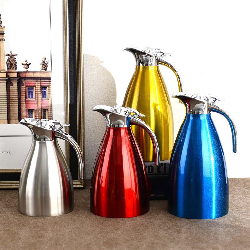 Stainless Steel 2L Vacuum Jug Thermal Carafe Insulated Coffee Pot Water Jug For image number 4