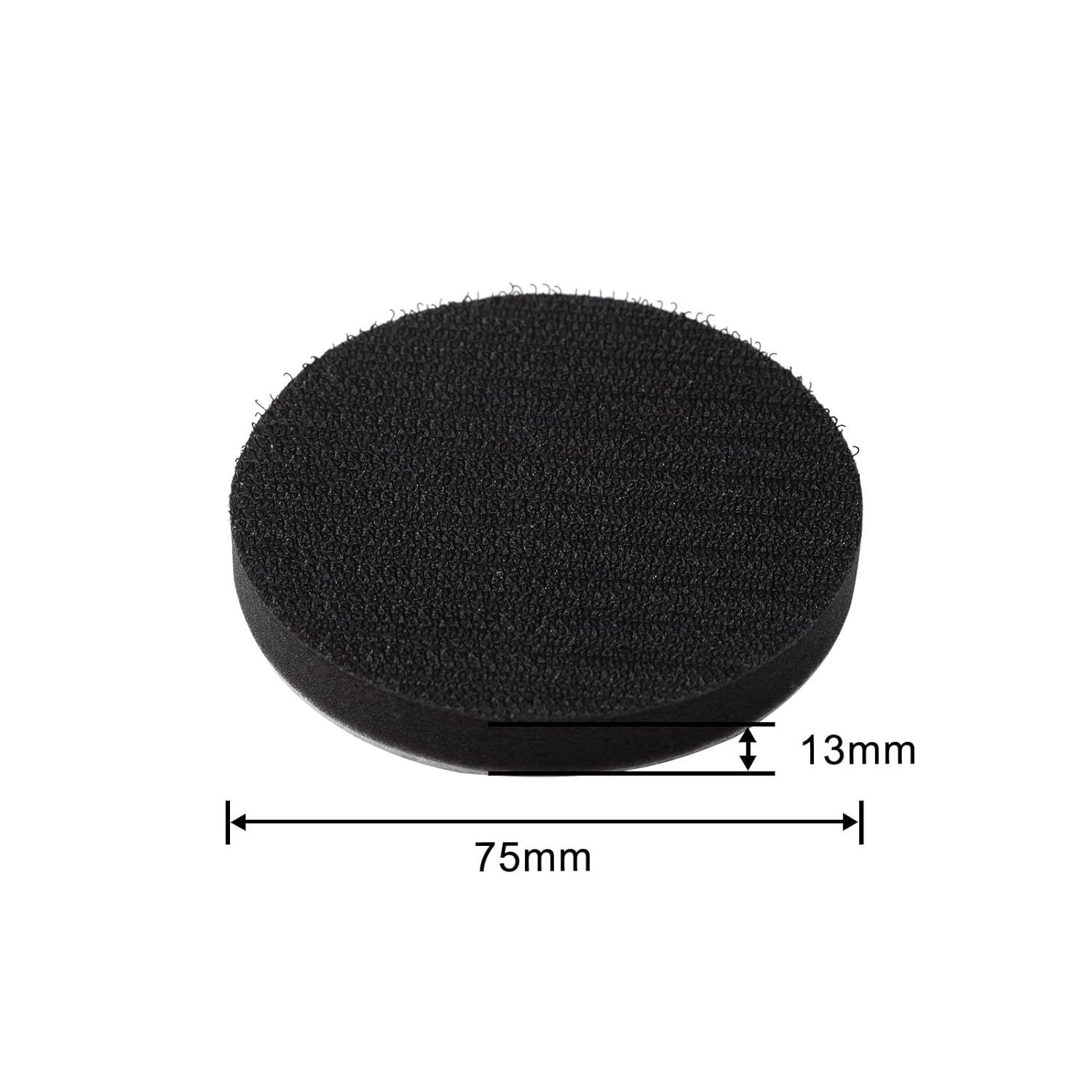 LEONTOOL 5 Pack 3 Inch Hook and Loop Soft Foam Buffering Pad, Sponge Cushion Buffer Backing Pad No Hole, 75 Mm for Sanding Pad image number 2