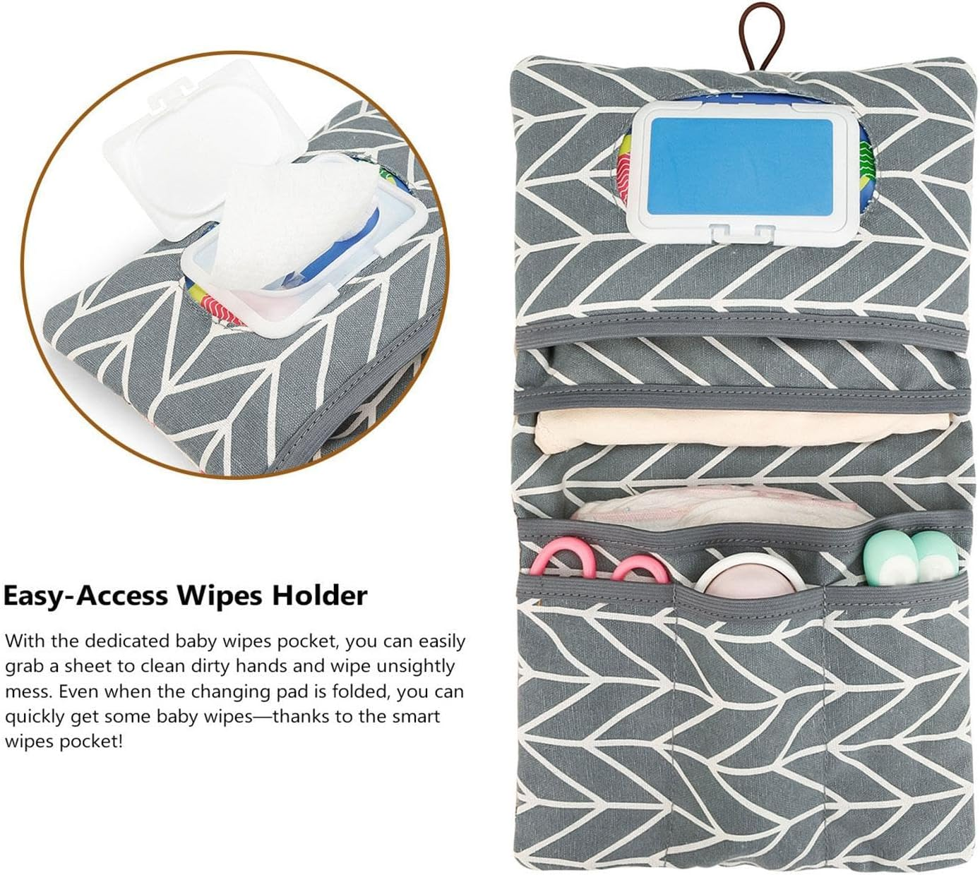 Diaper Bag Storage Bags, Baby Bag Organizer | Foldable Diaper Bag Portable Multipurpose Diaper Bag,Washable Diaper Bag, Storage Bag image number 2