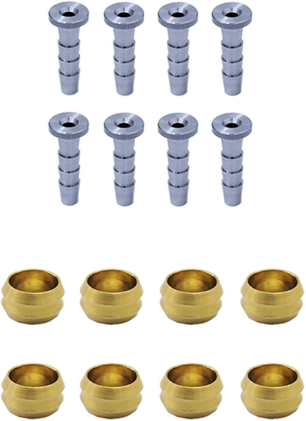 8 Sets Bicycle Olive and Connector Insert Fit for MTB Hydraulic Disk Brake Hose (BH90) image number 2