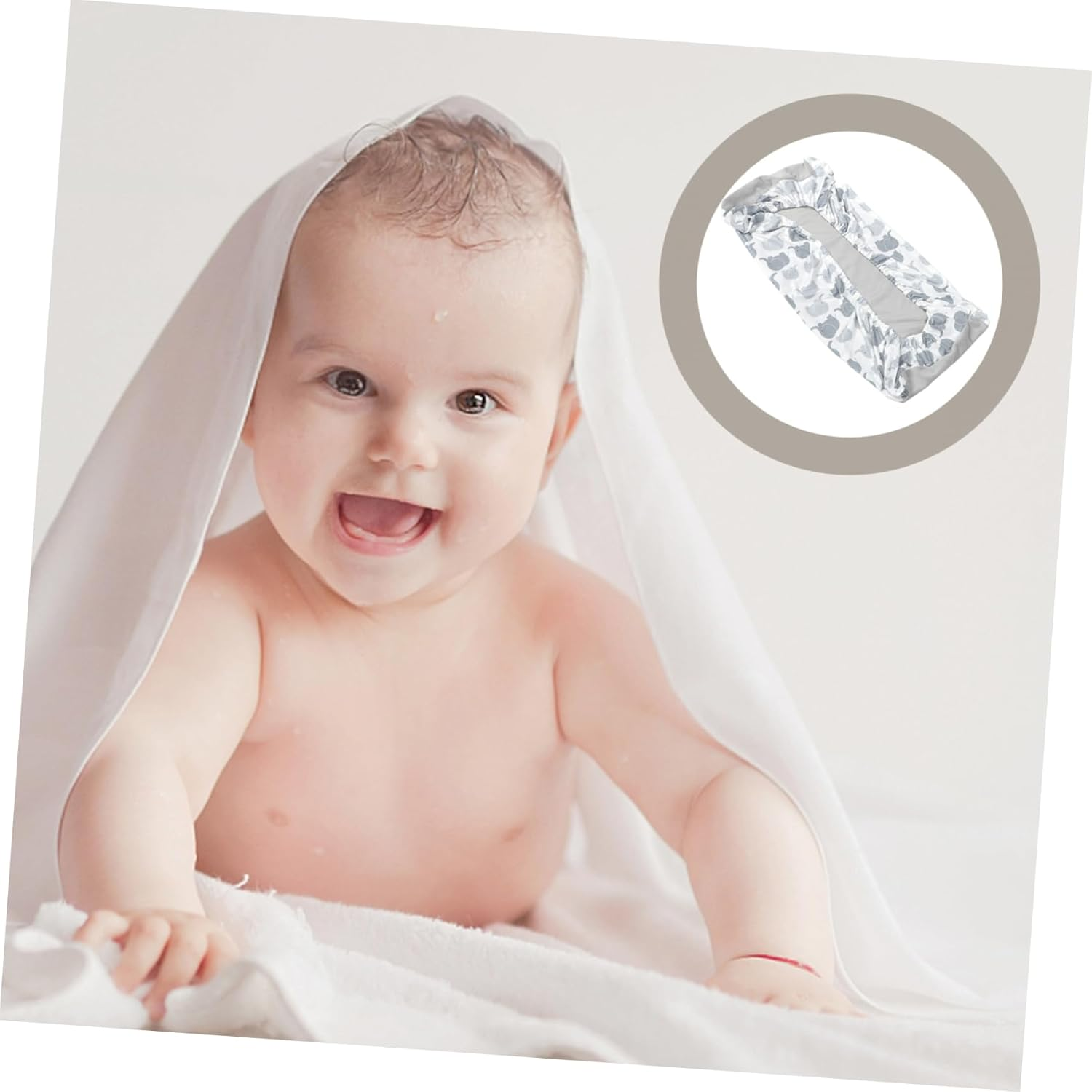 Ibasenice Changing Pad Unisex Diaper Change Table Sheet Cradle Sheet Baby Changing Pad Cover Machine Washable Decorative Patterns