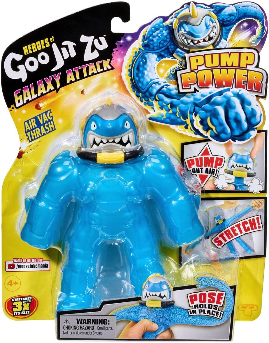 Heroes of Goo Jit Zu Galaxy Attack, Action Figure Pump Power - Air Vac Thrash, Multicolor, 41223 image number 5