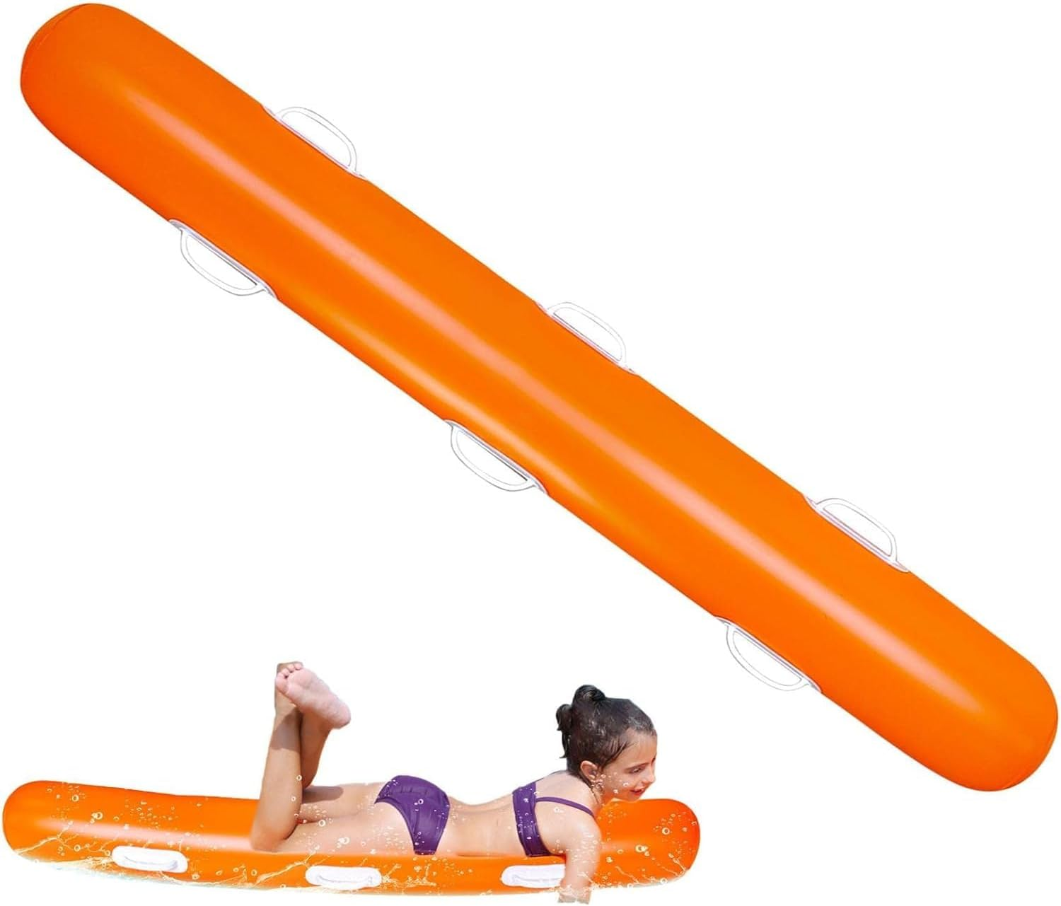 Inflatable Pool Poles, 150 Cm Swimming Pool Noodle with Handles, Inflatable Water, Inflatable Pool Toy for Swimming Pool, Beach, Sea Party image number 3