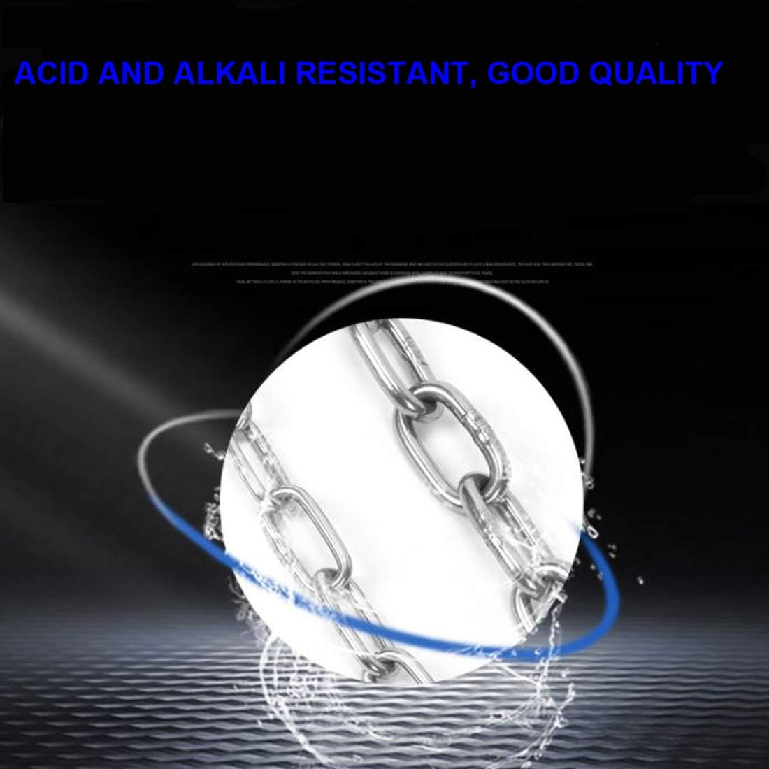 MIKMAYTOO Heavy Duty Stainless Steel Chain 550LB Capacity for Punching Bags Hanging Chair Hammocks Swing Trapeze Yoga image number 1