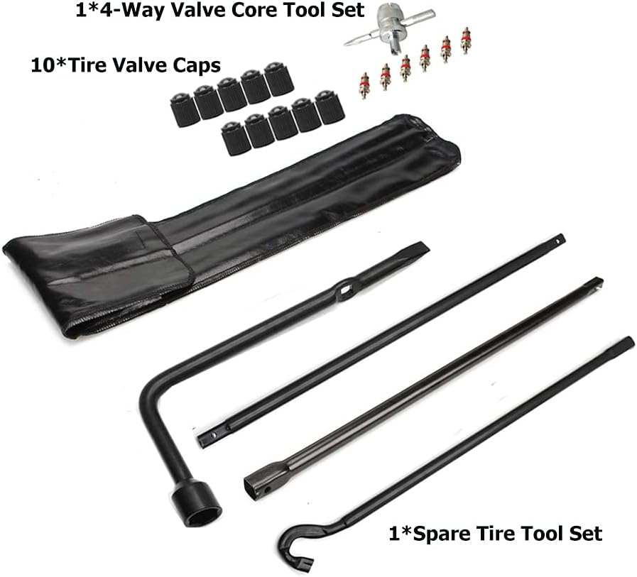 Dr.Roc Compatible with Spare Tire Tool Kit with Tire Jack Handle and Wheel Lug Wrench 2005-2021 Toyota Tacoma image number 4
