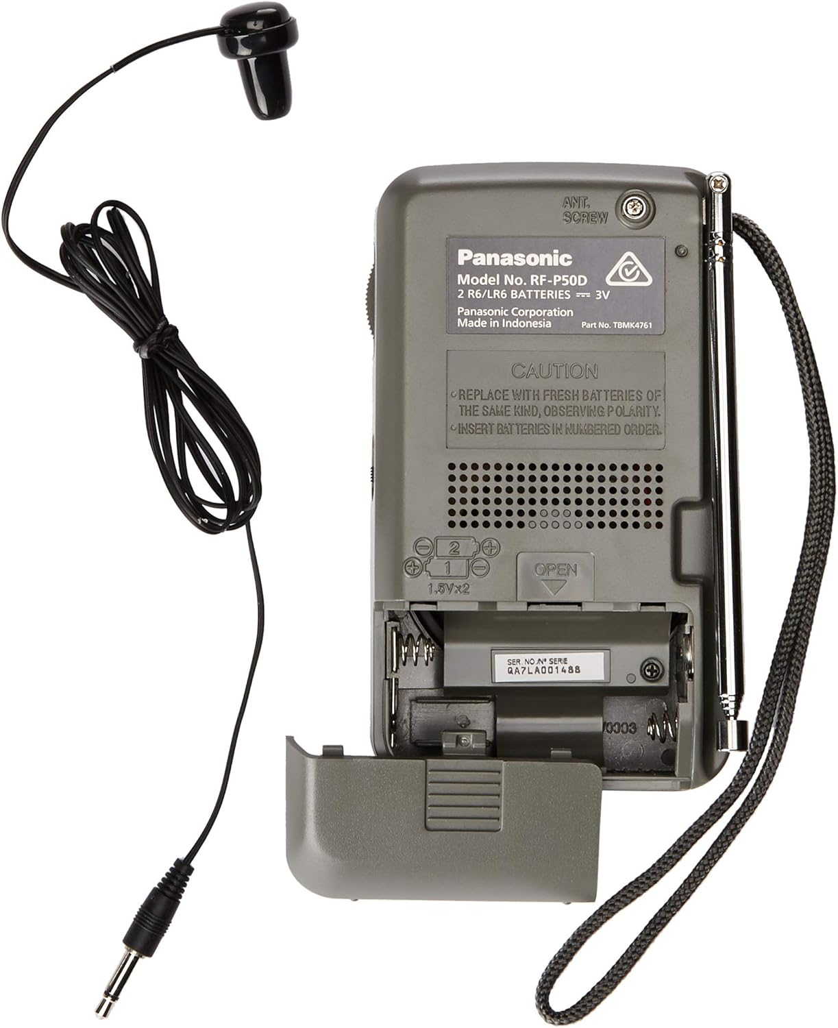 Panasonic Rf-P50 Ac/Battery Operated Am/Fm Portable Radio image number 4