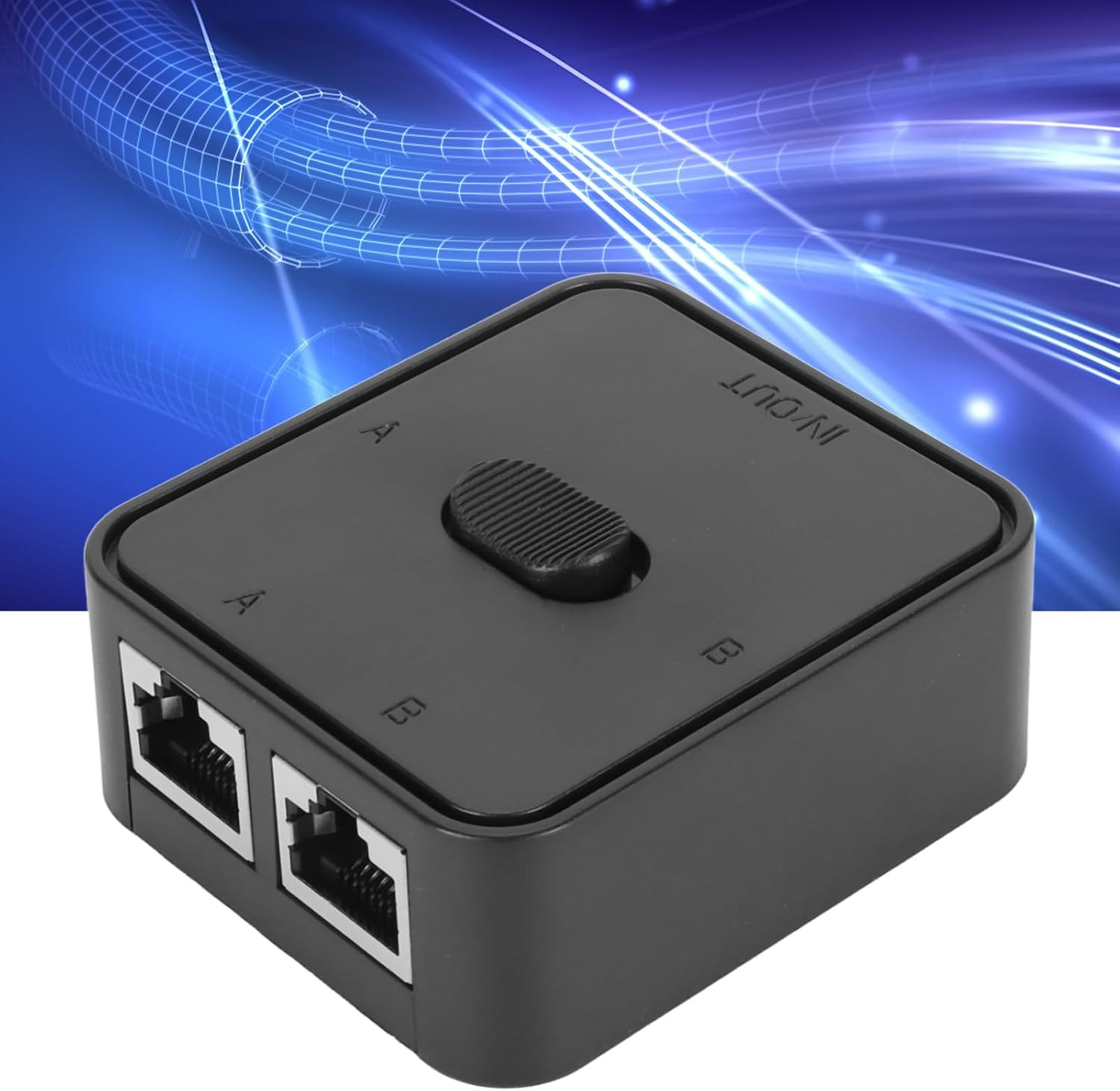 2 Port Gigabit Network Switch, 10/100/1000Mbps Poe Extender Switch, Ethernet Repeater Adapter, RJ45 Network Splitter, 2 Inputs 1 Output/1 Input 2 Outputs. image number 1