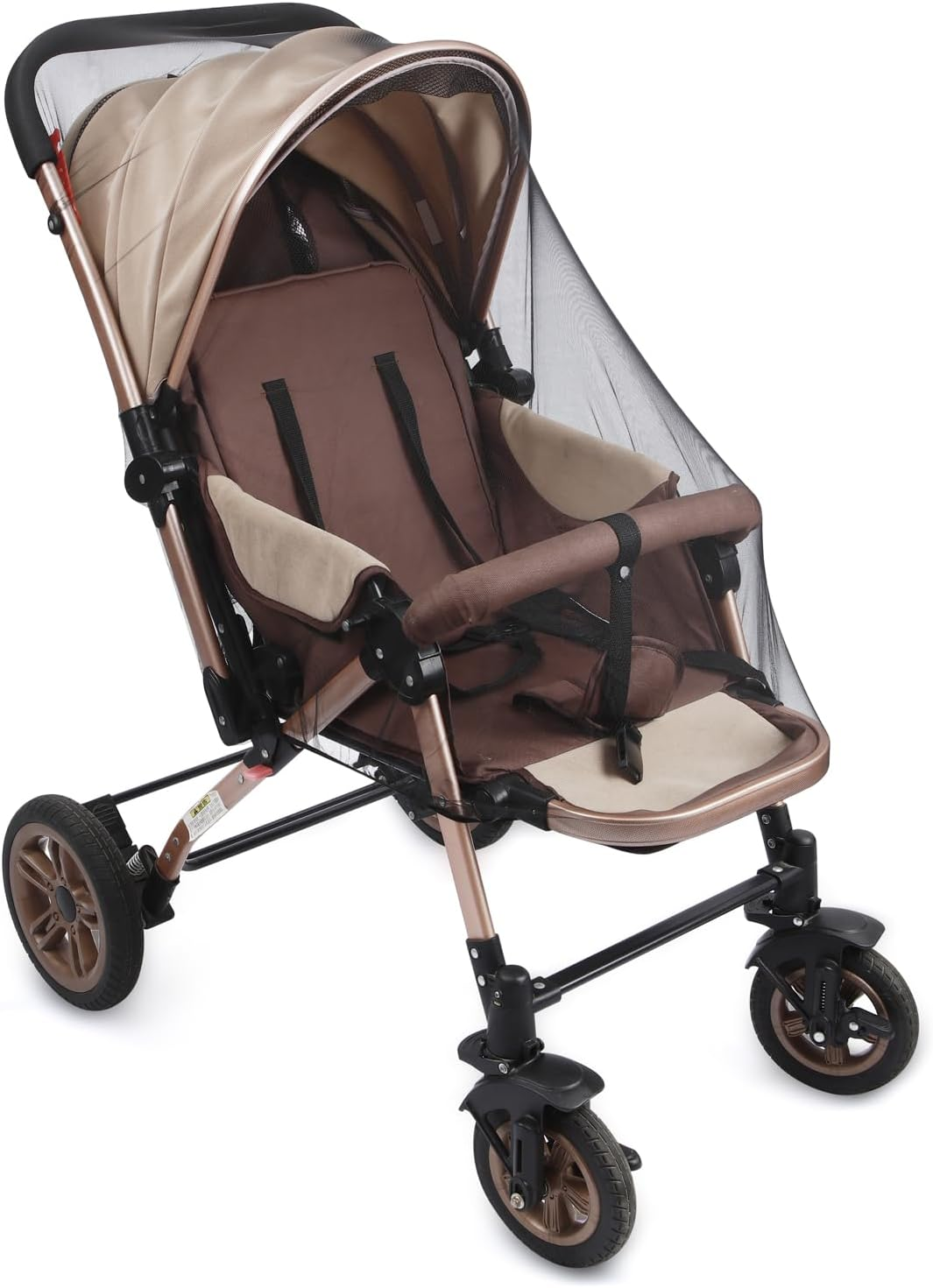 Pandaear 2 Pack Mosquito Net for Strollers, Universal Baby Bug Net for Strollers, Car Seat, Bassinet, Cradle -Black image number 3