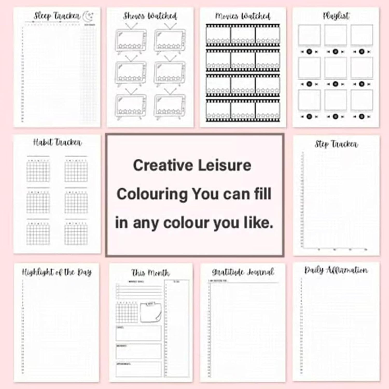 Journaling Game,Journaling Game Notebook,Dotted Journal Game,Planner Journal Game,Savings Tracker Savings Challenge,Journaling Planner (1Pcs) image number 5