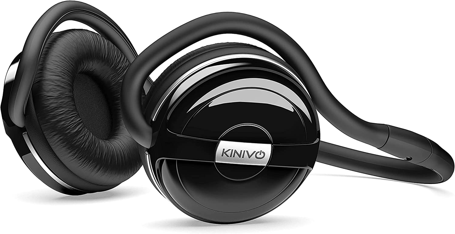 Kinivo BTH240 Bluetooth Headphones (Black, On-Ear, Wireless Music, Hands-Free Calling, Built-In Mic, Foldable, Memory Foam Earpads, Travel Bag)