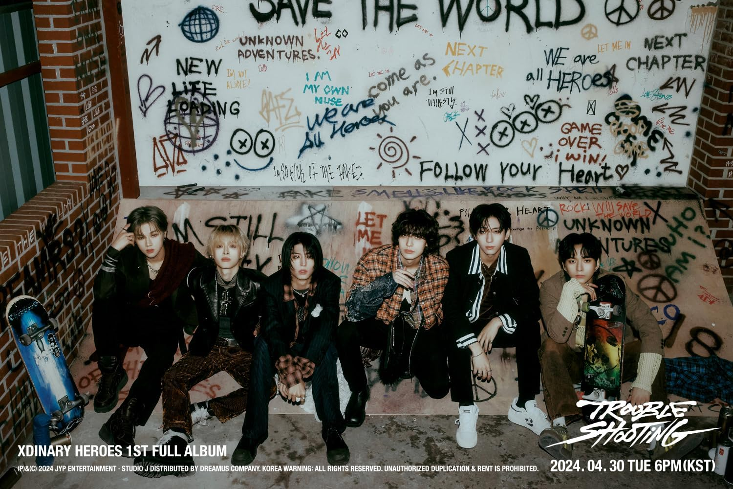 Xdinary Heroes TROUBLESHOOTING 1St Full Album NEMO Random Version Case+1P Lenticular QR Card+12P Photocard+1Ea Sitcker+Tracking Sealed XH image number 5