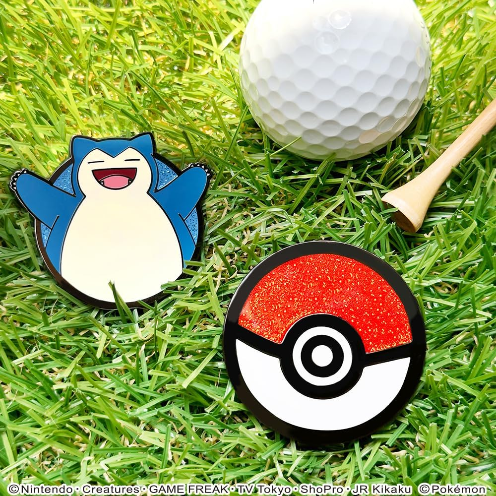 Pokemon Golf Marker, Big (Snorlus), Clip Type, Magnet, Licensed Product image number 2