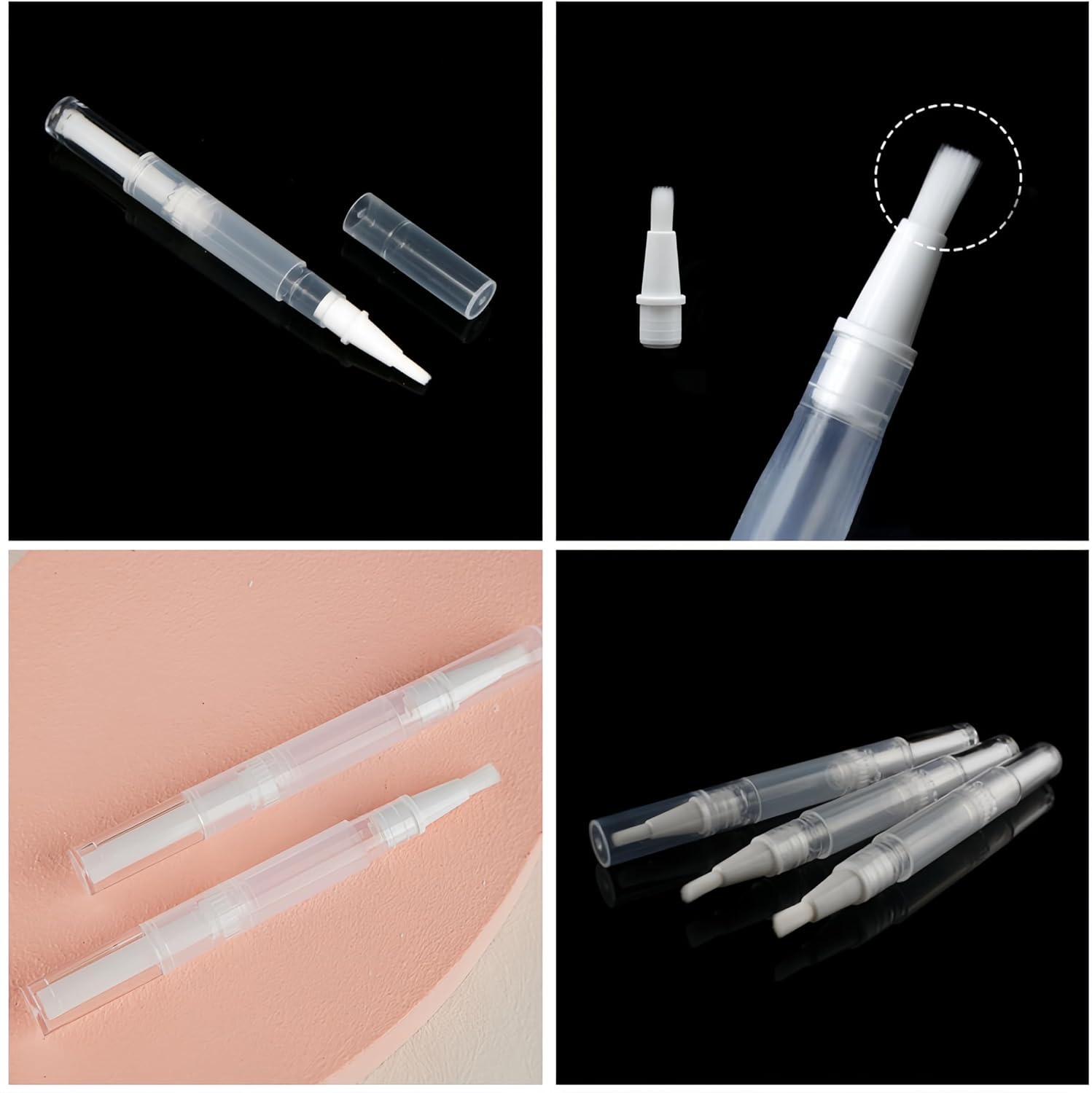 6 Pens Touch up Paint Brush Pen, Touch up Paint Brush for Painting Walls,6 Pcs Pen with 6 Pcs Touchup Syringe,For Interior Ups to Drywall Cabinets Furniture & Wall Repair image number 2