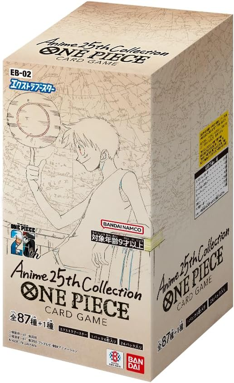 One Piece Card Game Extra Booster Anime25Th Collection EB-02 (Box), Pack of 24