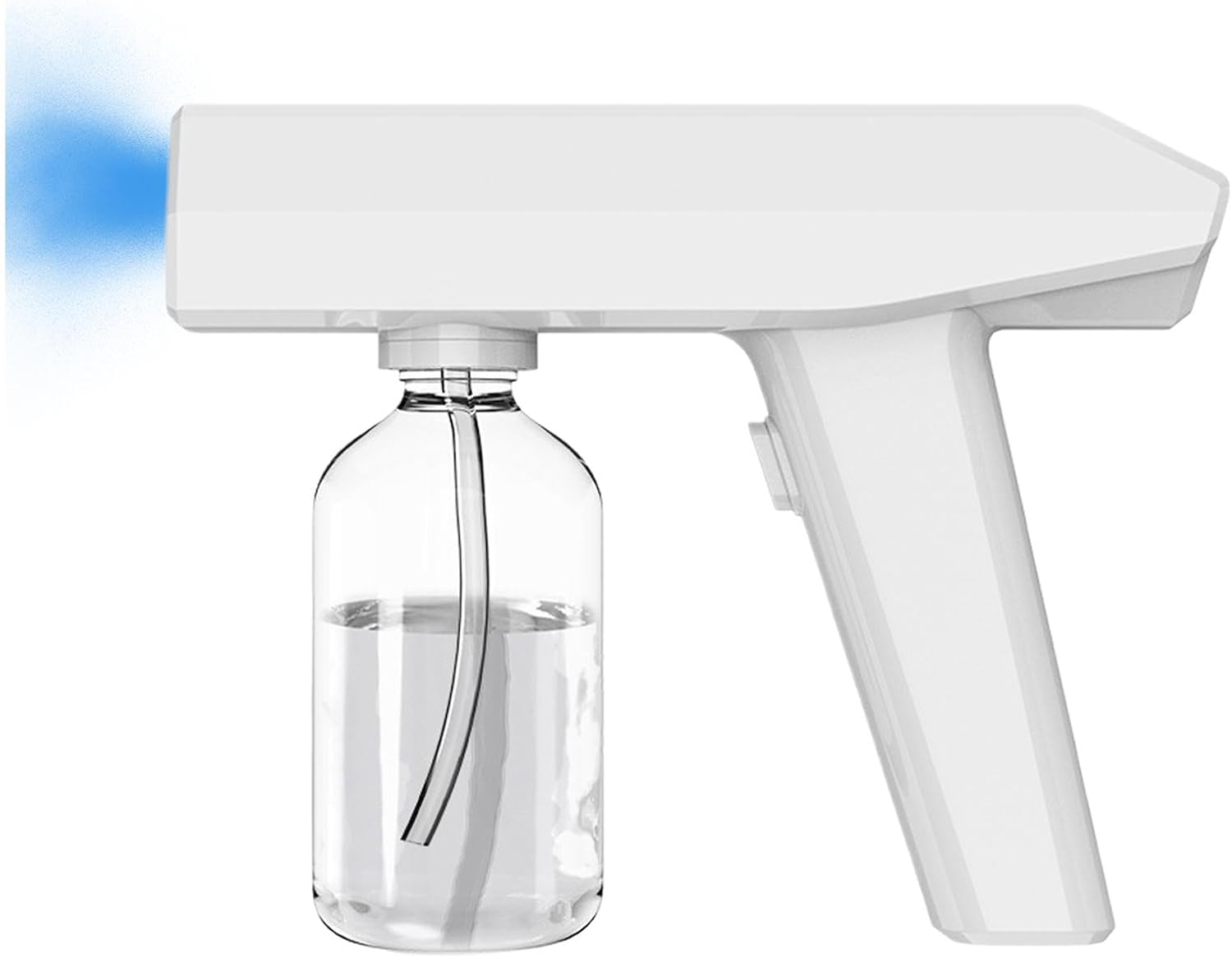 Electric Atomizer Spray Bottle, Home Atomizer | 250Ml Cordless Mist Atomizer Spray Bottle | Home and Car Clean up Dust Removal Sprayer with Blue Light for Clothing, Carpet