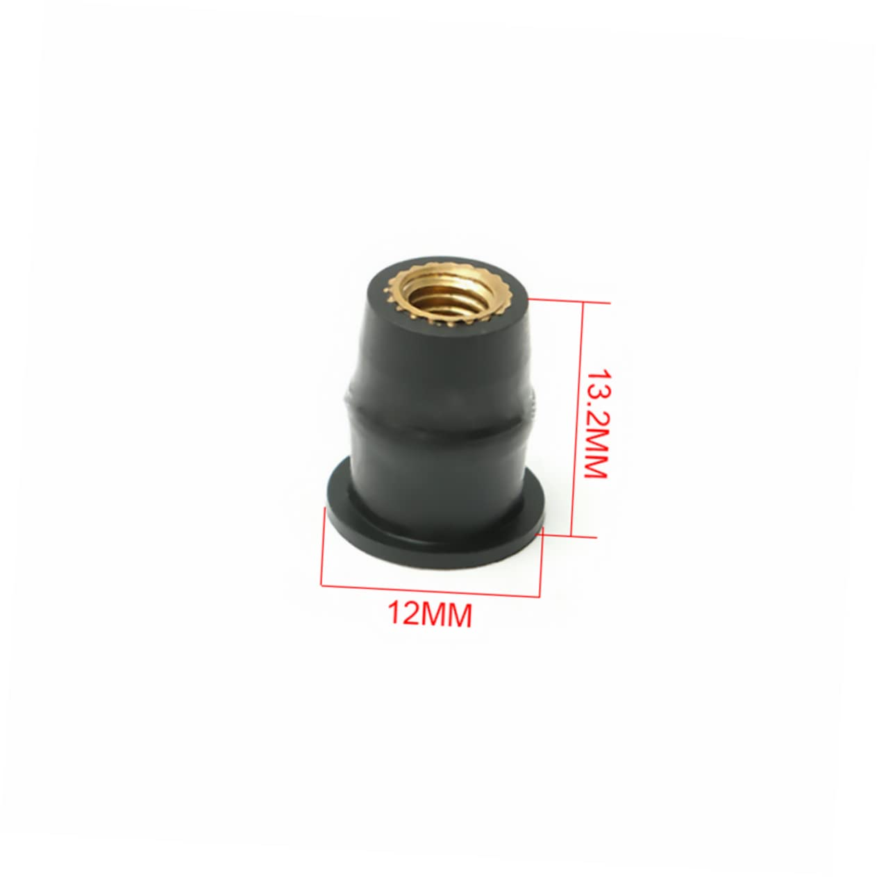 LIFKOME 10Pcs Windscreen Nuts Metric Nuts Rubber Motorcycle Parts Replacement for Old Broken image number 3