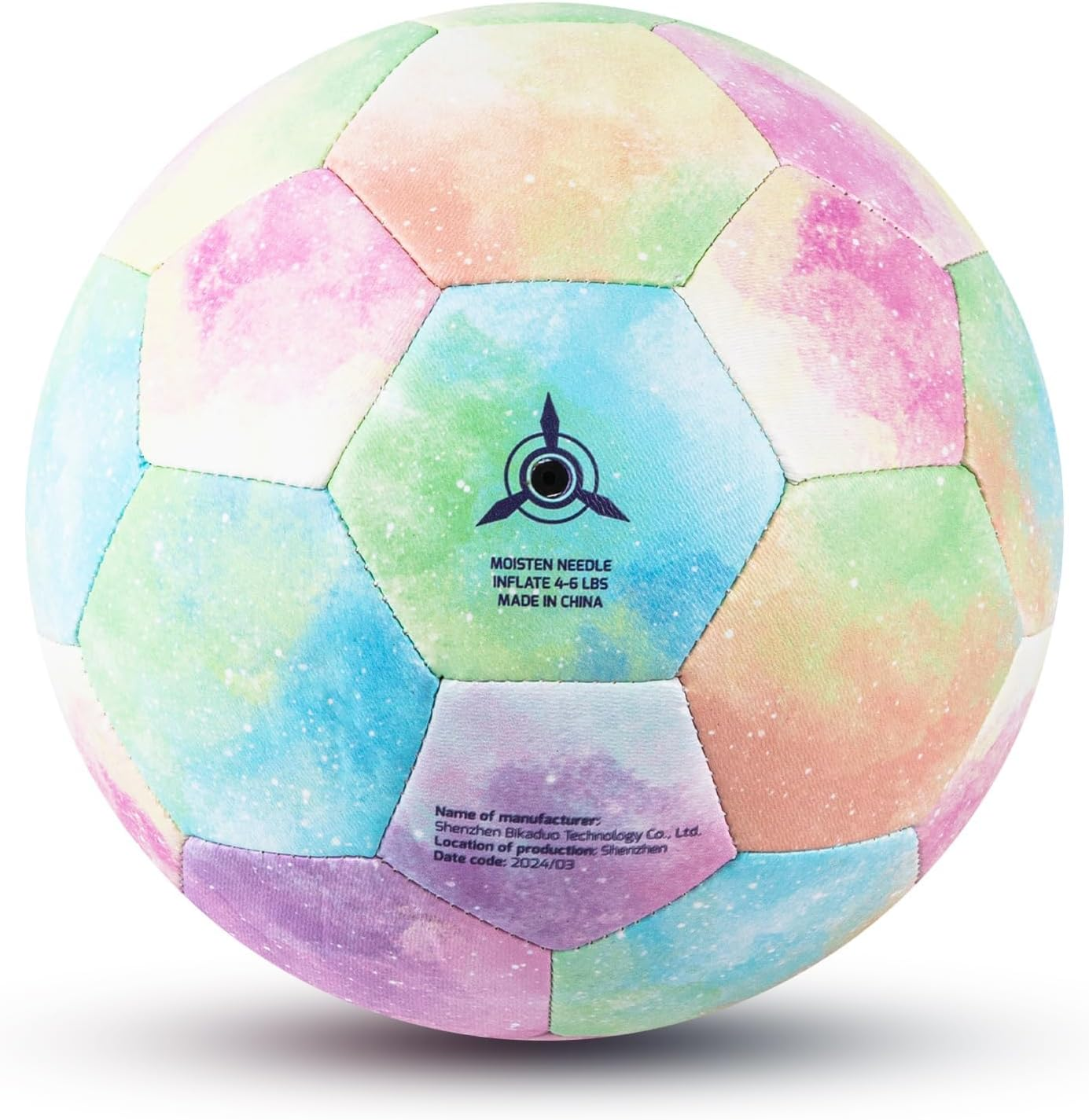 Soccer Ball Size 3 4,Sparkling Girls Pink Soccer Ball for 4-6-8 8-12 Kids Toddlers Children Indoor Outdoor Backyard Play Sport Ball - Colour image number 2