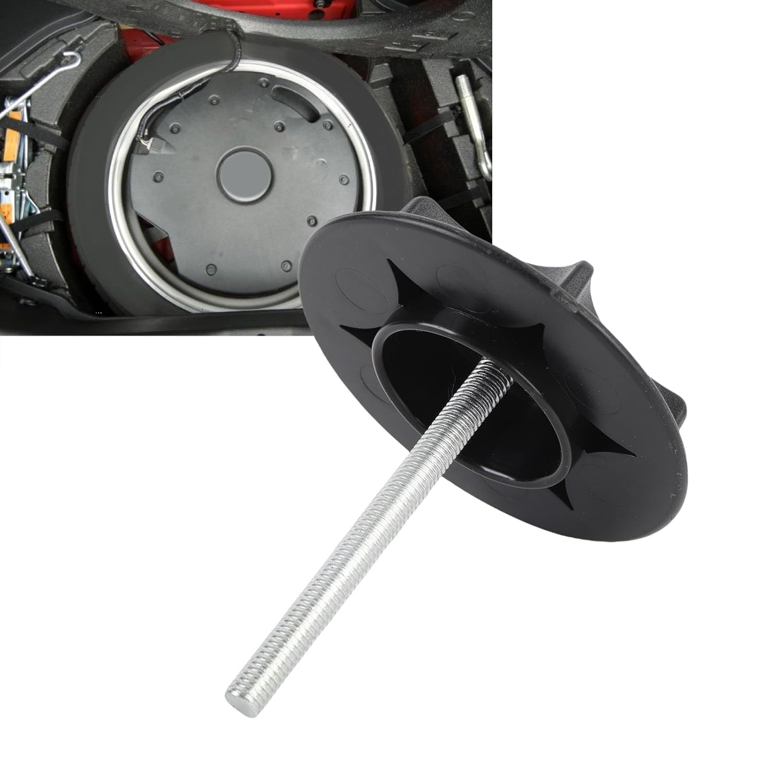 Oreilet Spare Wheel Carrier Bolt, 74810 JY01B Spare Tire Holder Retainer Hold down Screw Bolt, Spare Tire Fixing Clamp Screw Replacement for 350Z 370Z Altima Juke Kicks Maxima image number 5