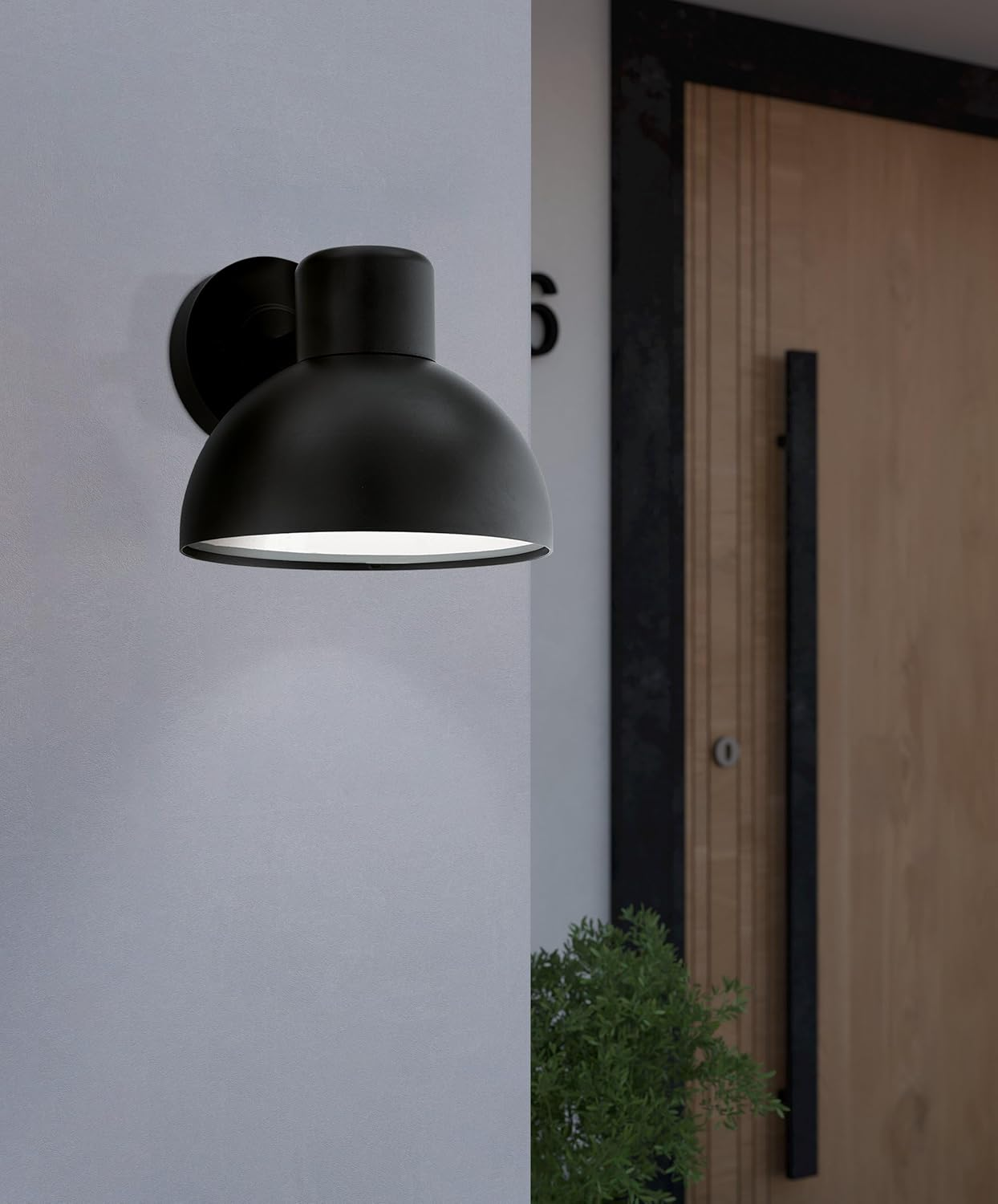 EGLO Wall Light, Alloy Steel Plastic, Black, 20 X 23.5 X 18.5 Cm