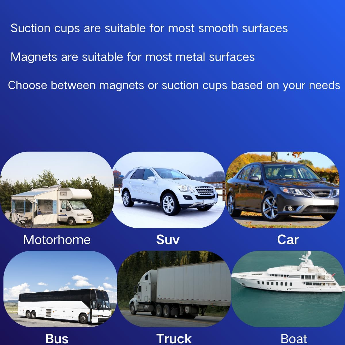 Vovlejk Starlink Mini Vehicle Mounting Kit, Magnetic or Suction Cup Option, Car Roof Mount for Stable Signal Reception (Magnetic Version) image number 6