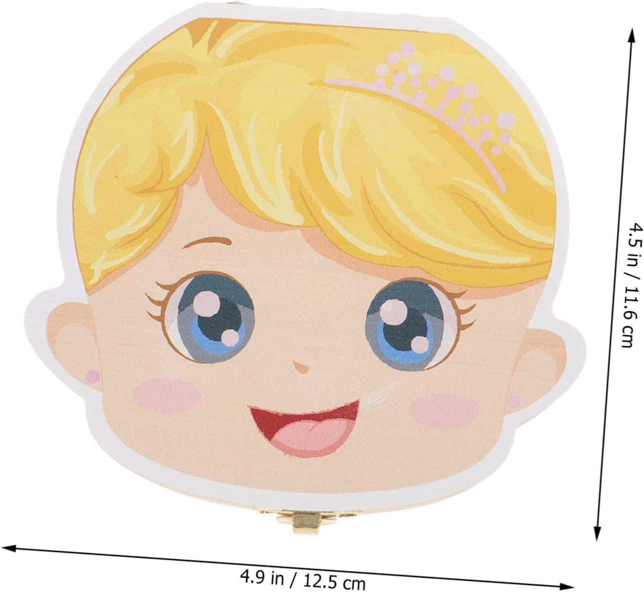 Deciduous Tooth Box Wooden Keepsake Organizer First Tooth Storage Case for Boys and Girls image number 6