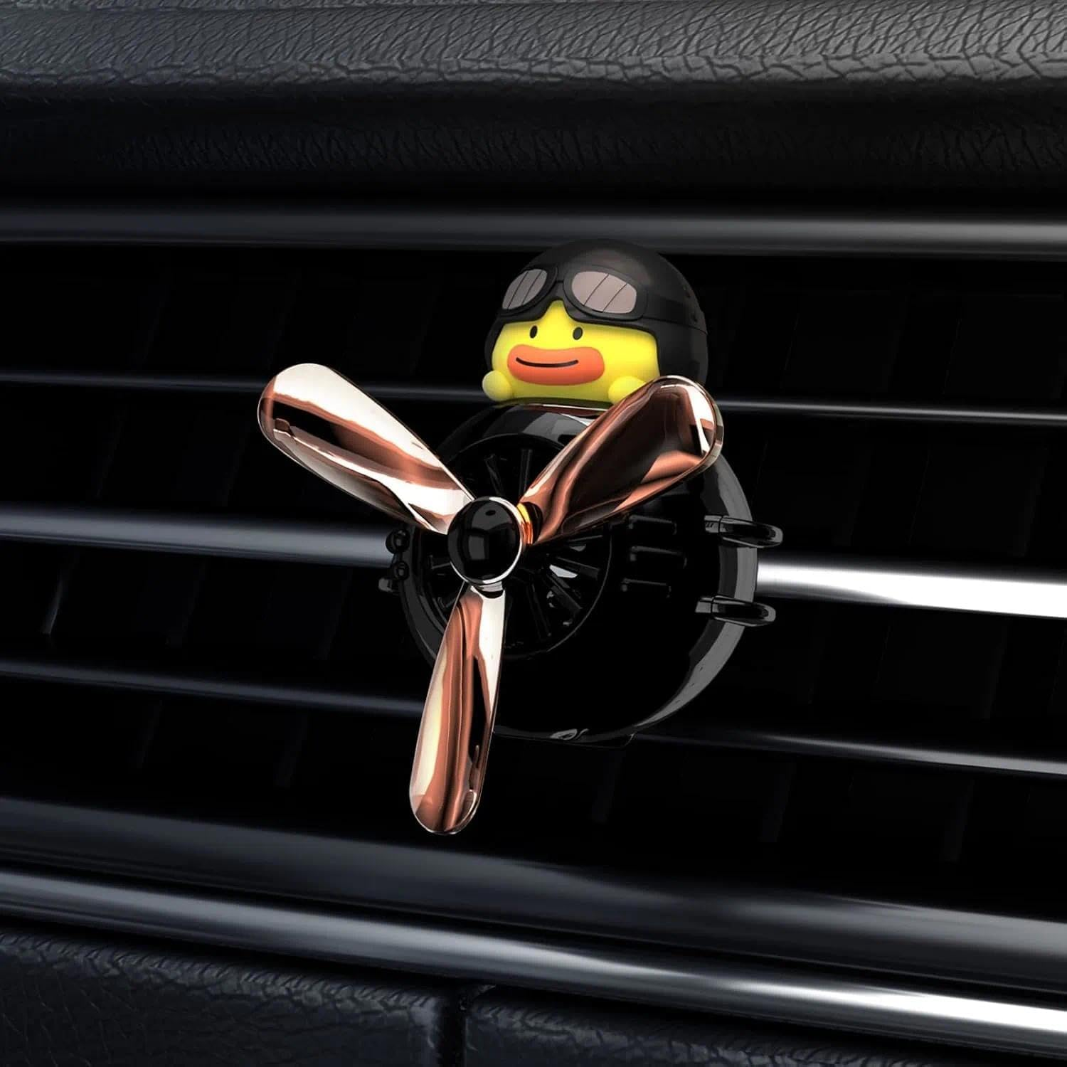 Cute Car Air Freshener Diffuser, Rotating Propeller Cartoon Air Outlet Fan, Creative Automotive Perfume Decoration for Cars Ruibex image number 4
