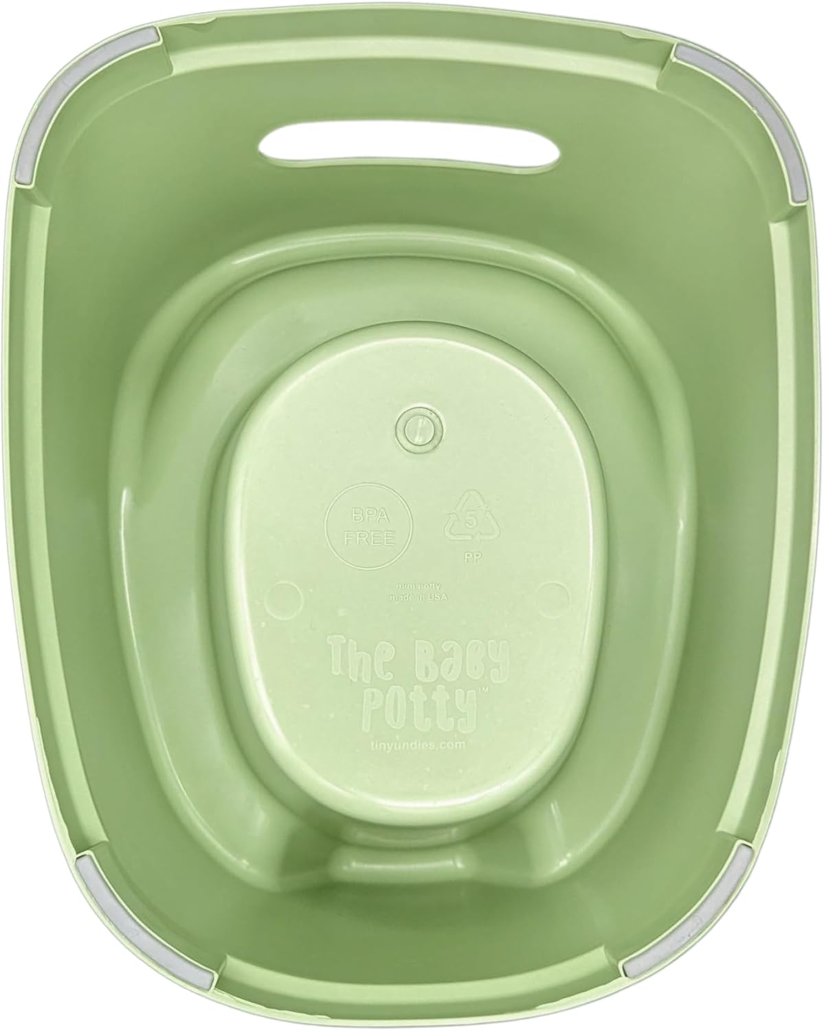 New the Baby Mini Potty | Early Potty Training | Elimination Communication | Portable & Lightweight | Promote Independence | Child Training Toilet (Sage Green) image number 6