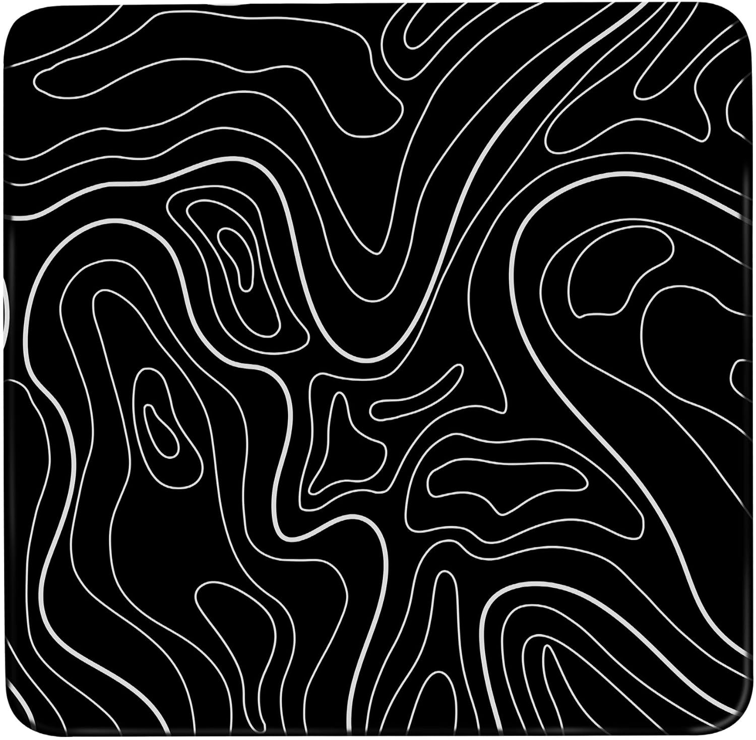 DAWNTREES Glass Mouse Pad, 50X40Cm Game and Office Mouse Mat, Suitable for Fast and Precise Control of Various Types of Mice (Black)