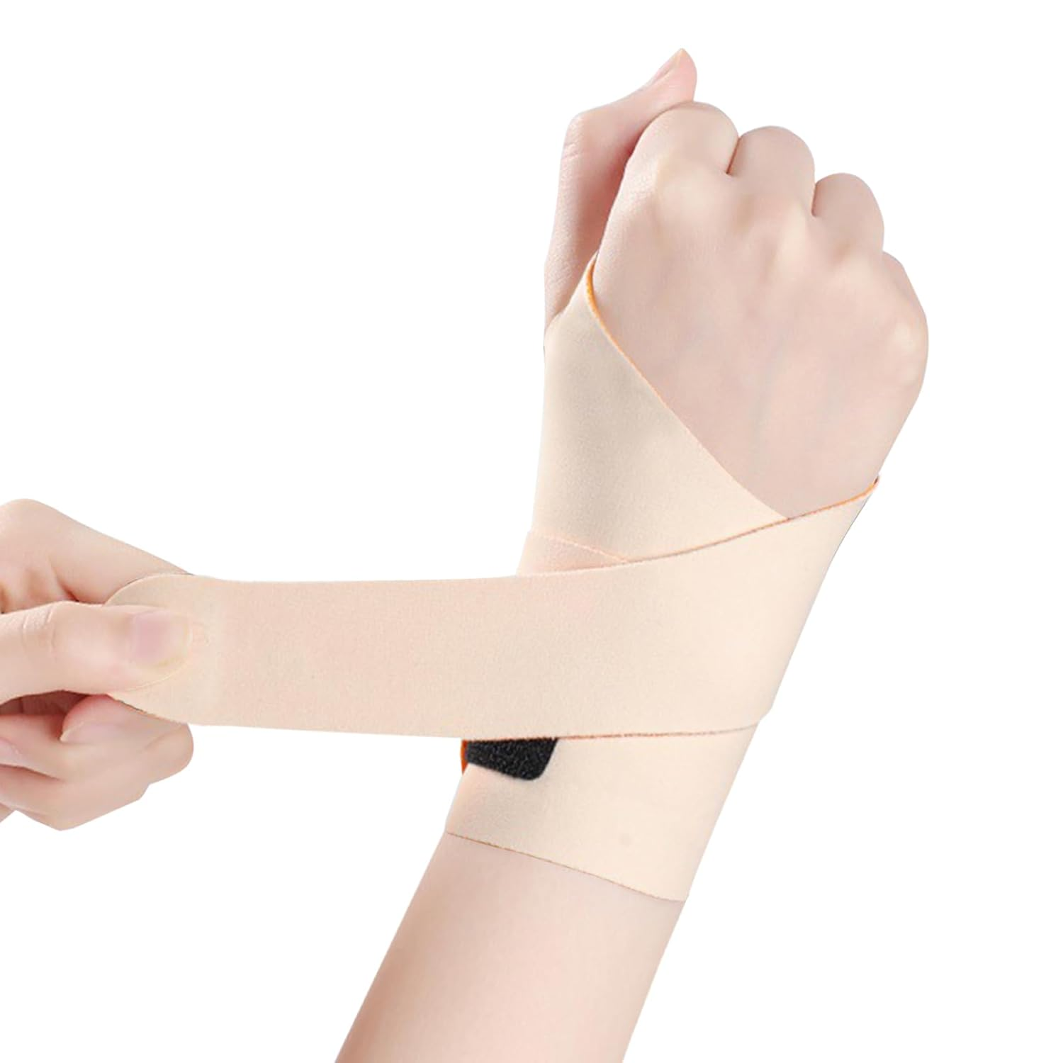 Carpal Tunnel Wrist Brace，【Soft and Ultra-Thin】Lightweight and Adjustable Wrist Support Brace，Wrist Tendon Sheath Joint Fixation，Lightweight, Breathable, Sweat Wicking，For Men and Women，Suitable for Housework, Sports (Left, Black)