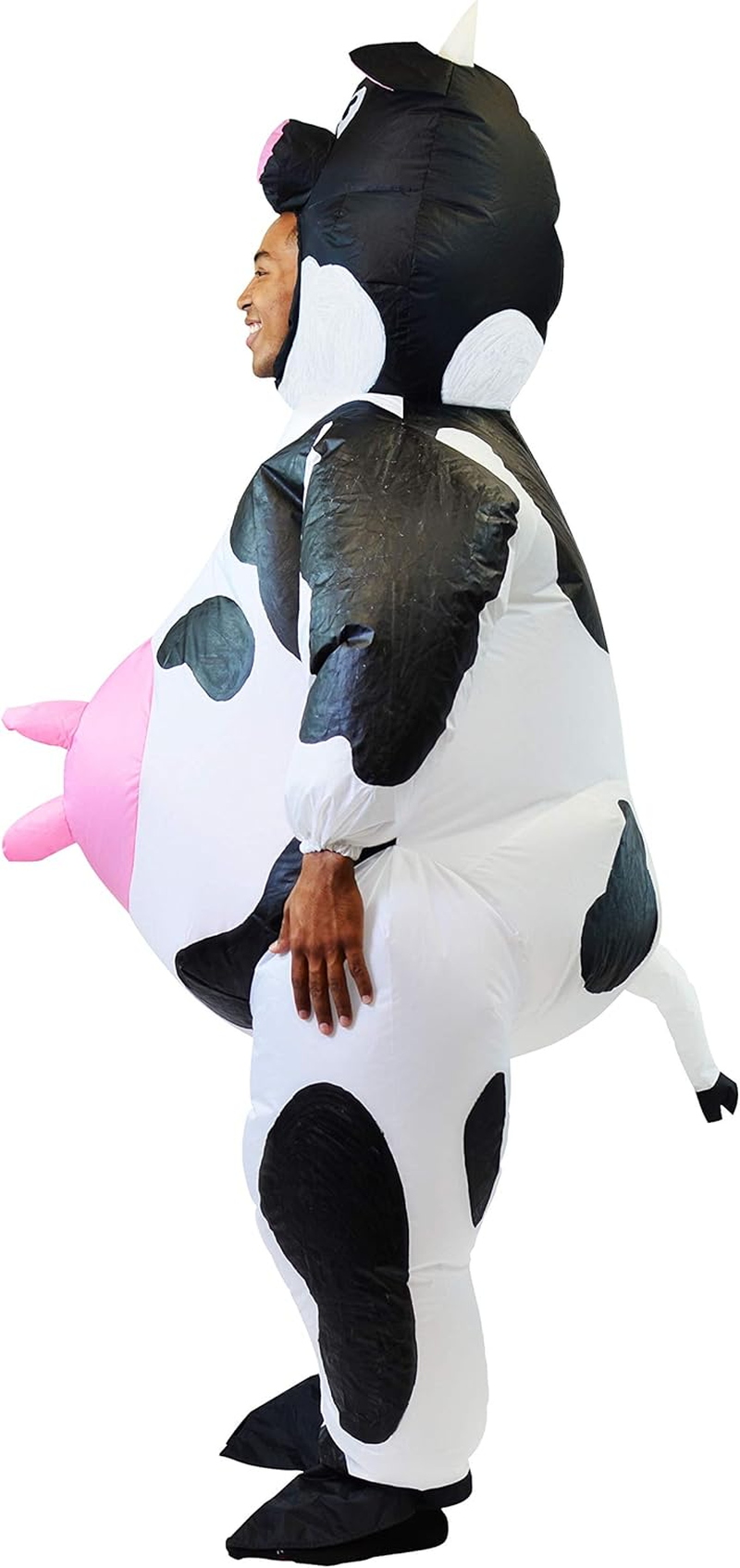 Spooktacular Creations Cow Inflatable Costume Air Blow-Up Deluxe Halloween Cow Costume