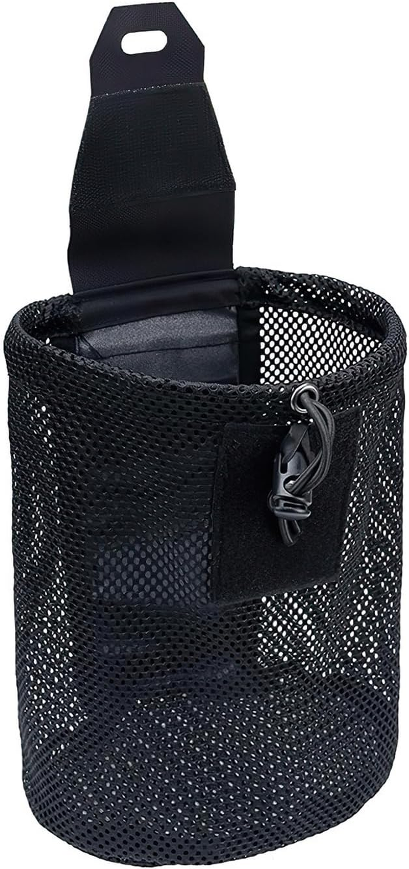 Outdoor Mesh Dump Pouch Bag,Drawstring Dump Pouch,Waist Storage Bag Belt Drawstring Organizer,Foldable Utility Pouch with Quick-Release Mesh,Large Capacity Mesh Quick-Release Utility Pouch image number 4