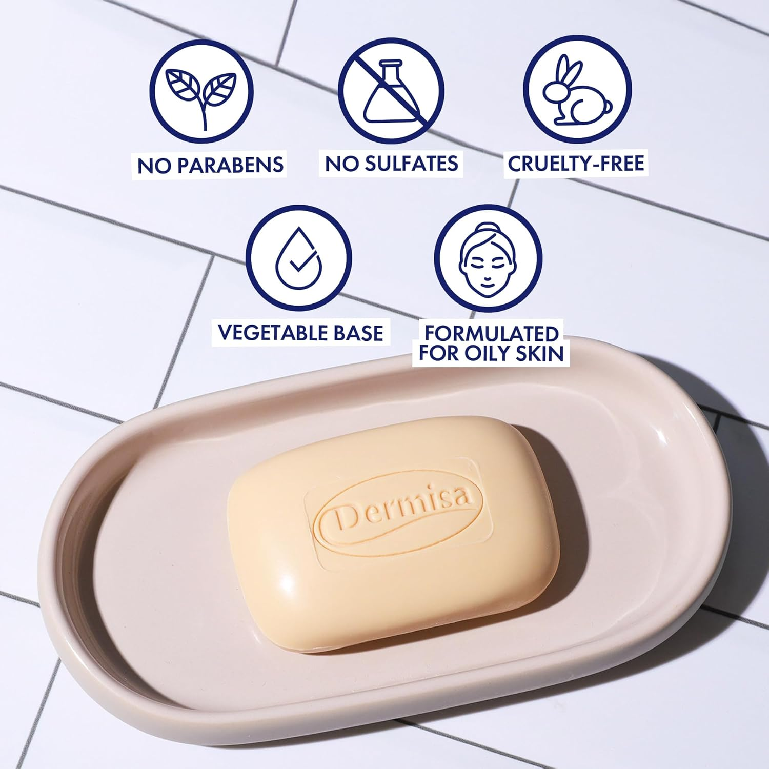 Dermisa Sulfur Facial Bar, 3 Ounce image number 2