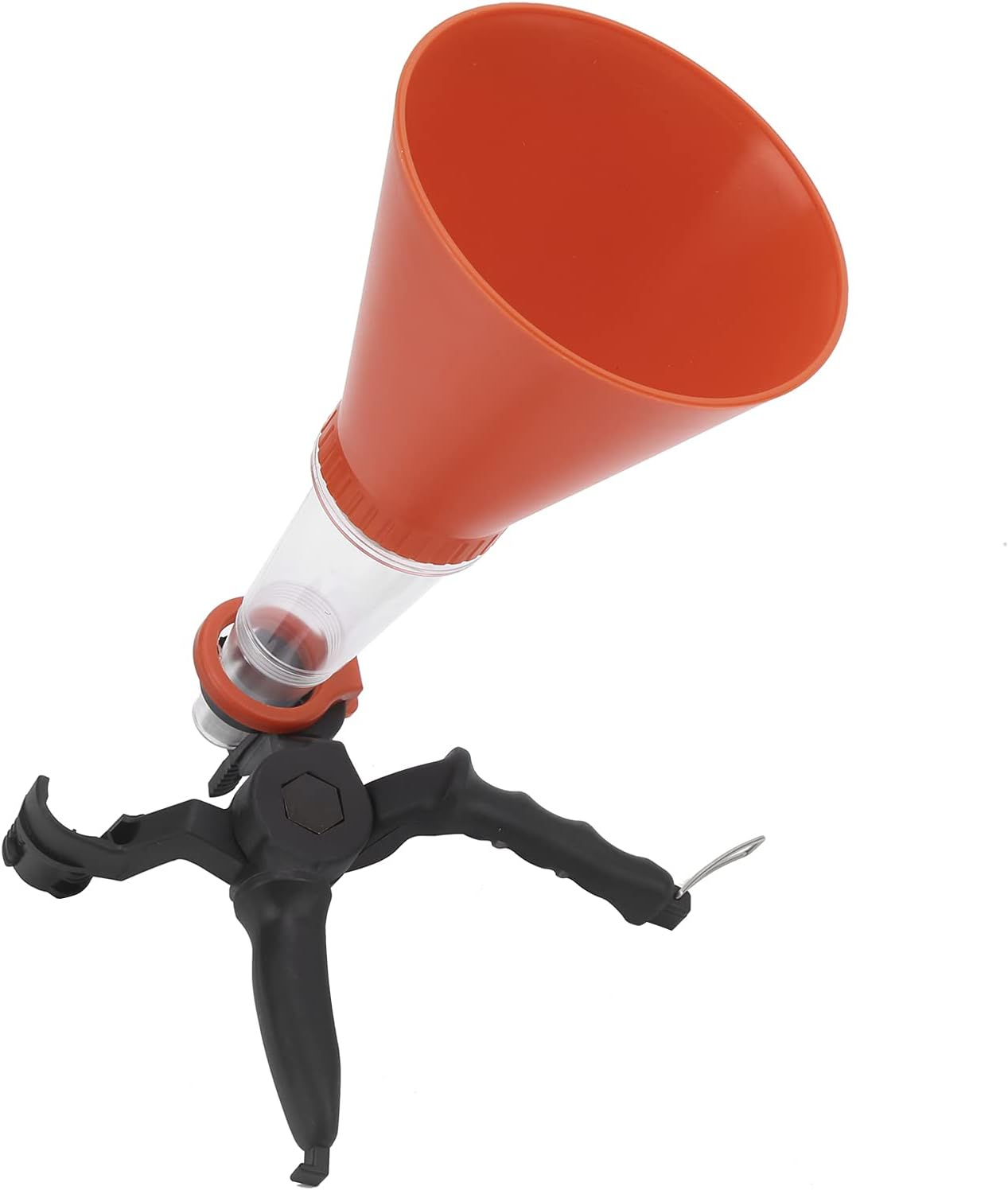 Oil Funnel, 3PCS Engine Oil Funnel Universal Fit for Cars Trucks, Car Oil Filling Funnel Accessory with Adjustable Fixed Holder, Engine Oil Funnel Kit Plastic Funnel Set(#1)