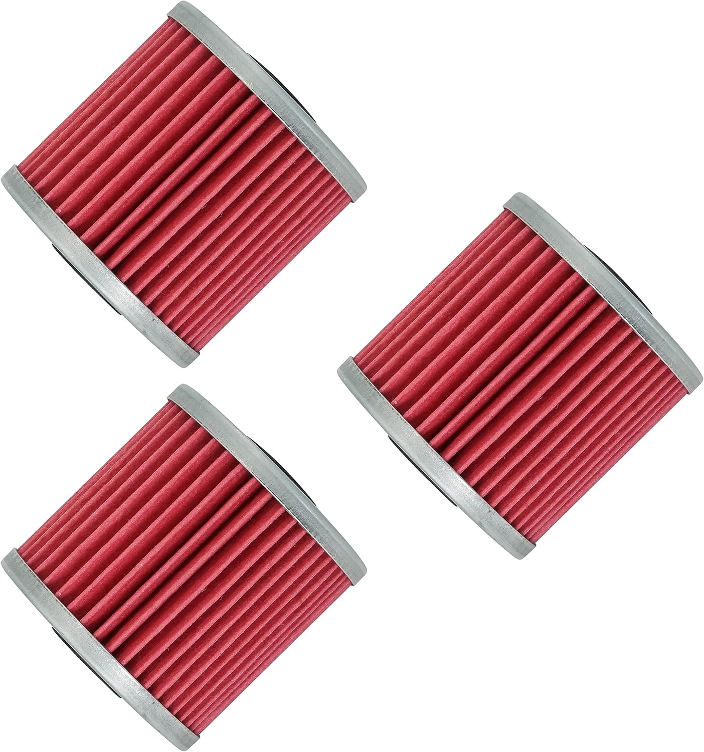 Caltric 3 PACK OIL FILTER Fits KAWASAKI 650 KLR650 KLR-650 1