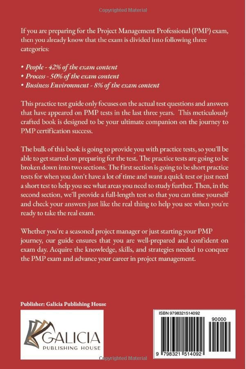 Complete PMP Exam Practice Test 2024-2025: 4 Standard Practice Tests 1 Full-Length Practice Test with over 300 Practice Questions & Answers image number 2