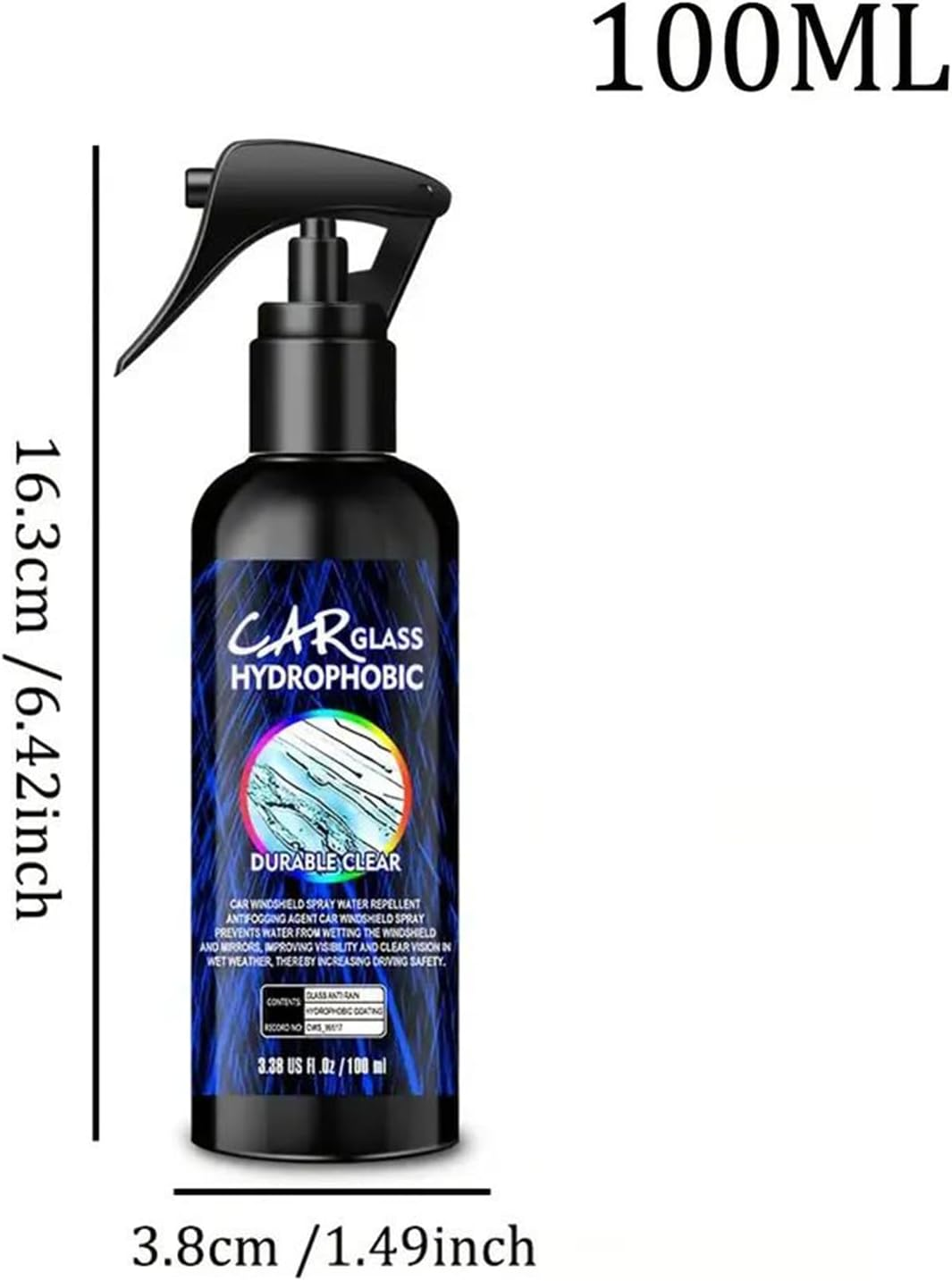 Car Window Cleaner Spray,100Ml Car Window Coating Spray | Automotive Cleaning Accessory for Motorcycle Tire Headlight Windshield Truck RV Marine Furniture image number 6