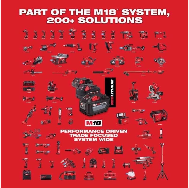 Milwaukee 2626-20 M18 18V Lithium Ion Cordless 18,000 OPM Orbiting Multi Tool with Woodcutting Blades and Sanding Pad with Sheets Included (Battery Not Included, Power Tool Only) image number 3