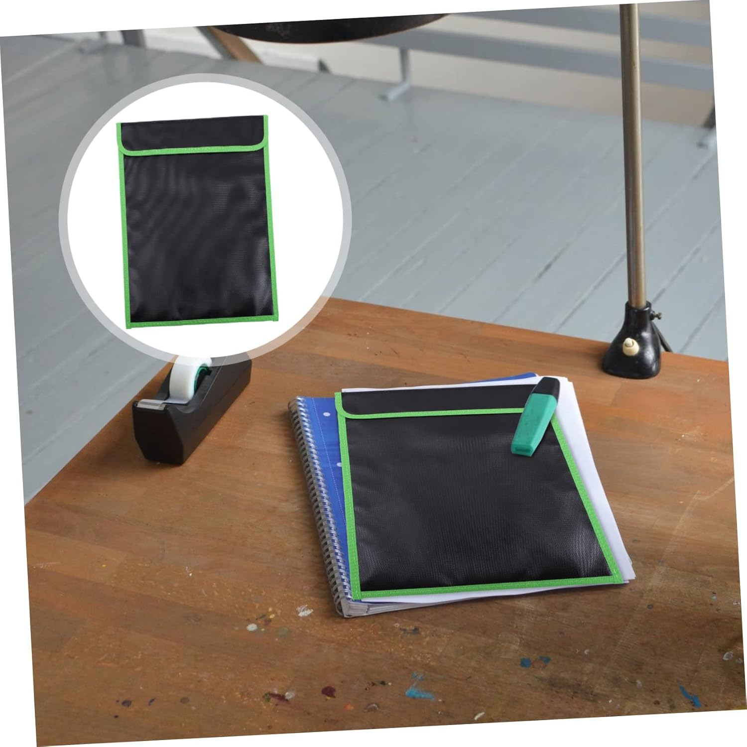 MINAOLULUS Fireproof Document Bag File Bag Resistant Protective Storage Pouch for Important and Valuables